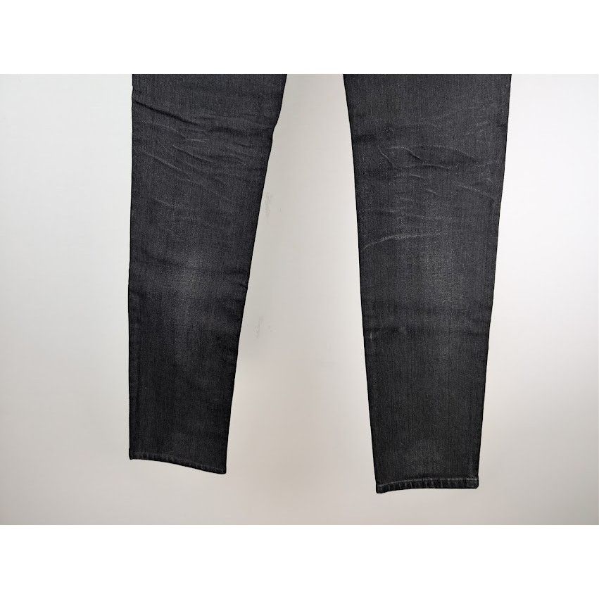 Balenciaga o1rshd1 Skinny Distressed Slim-Fit Denim Jeans in Black Size US 29 - 13 Thumbnail
