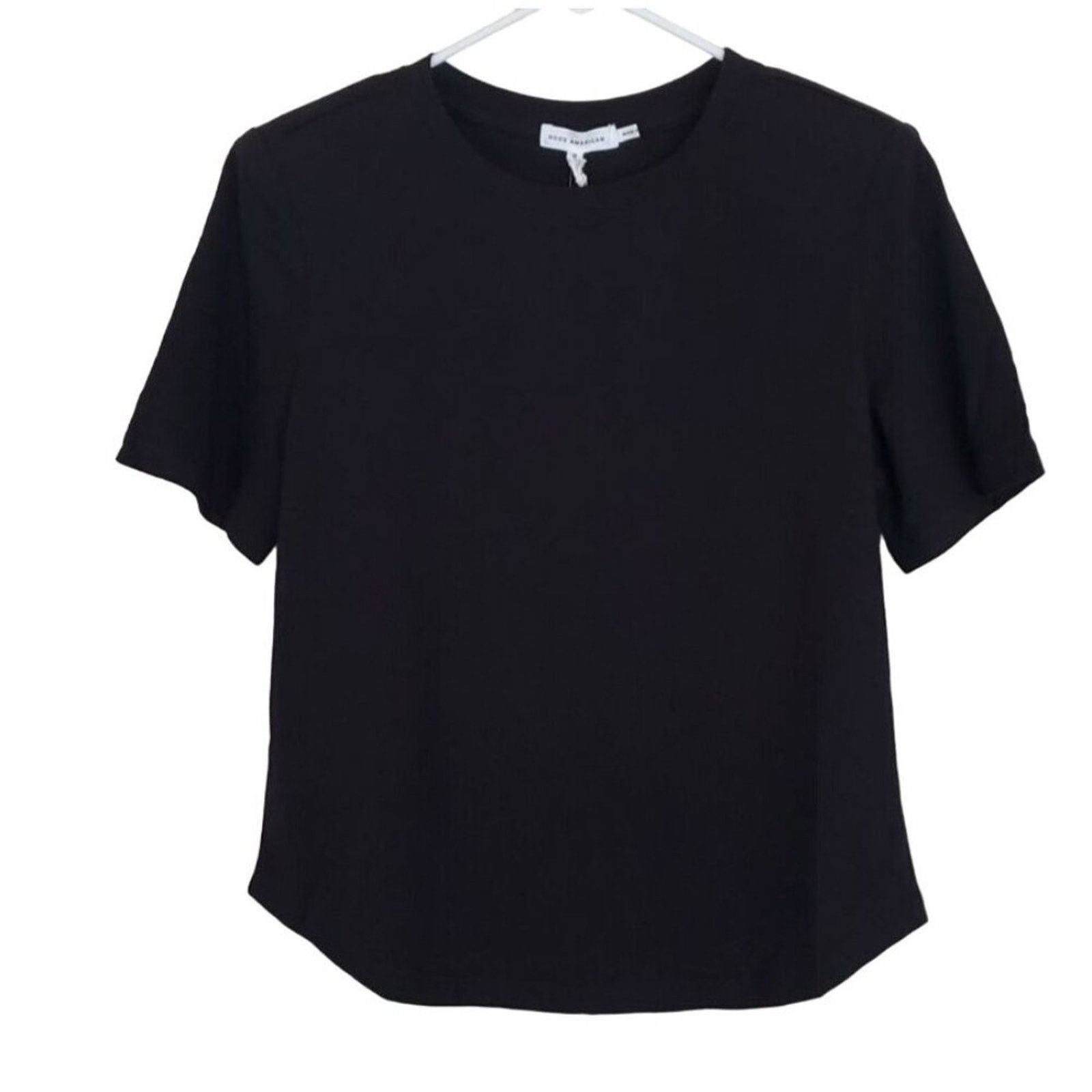 Good American Good American Good Shoulders Tee Shirt 2 Classic Black Size XS / US 0-2 / IT 36-38 - 8 Thumbnail