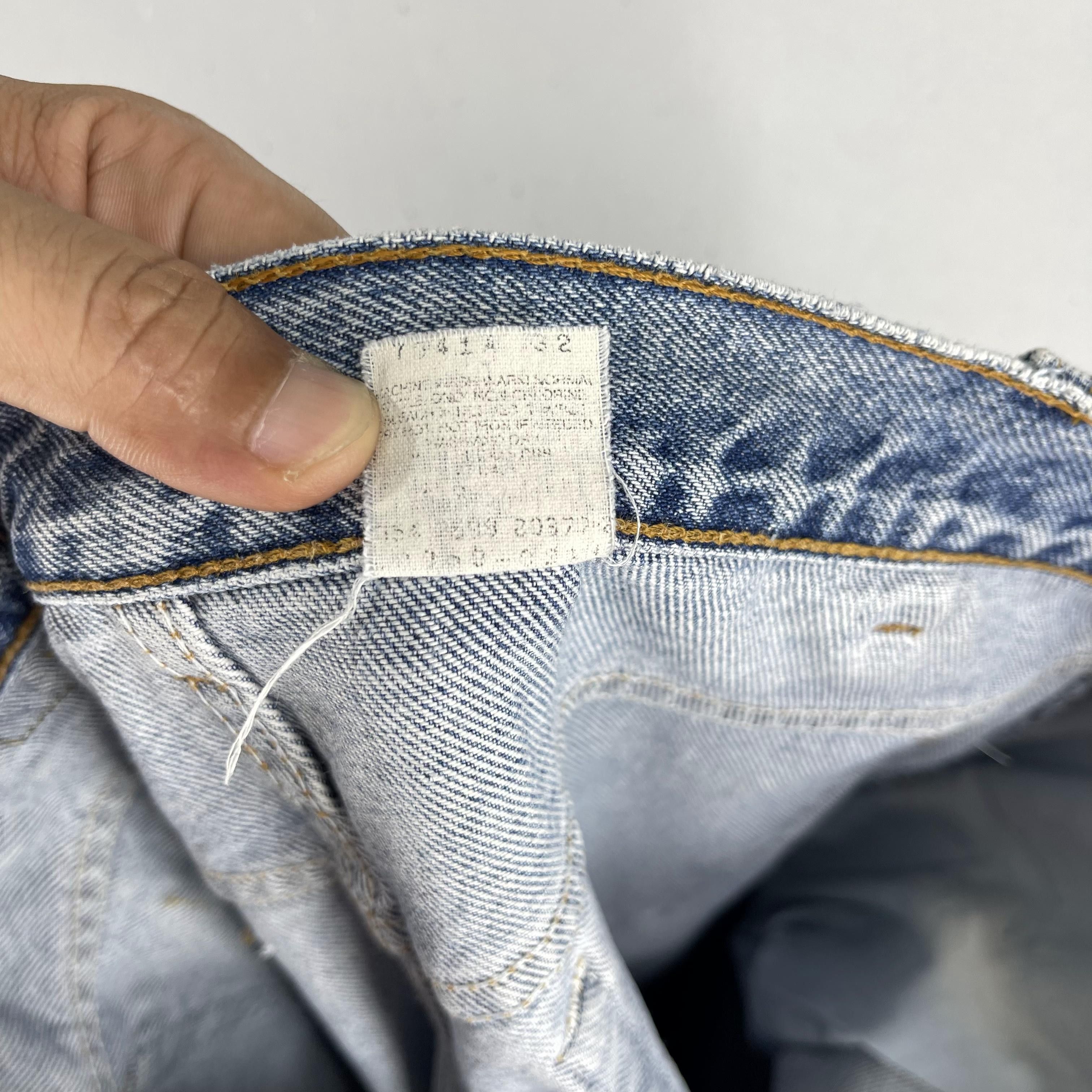 Levi's × Vintage W34 L29 Vintage Distressed Levis 550 Mid Rise Husky Jeans Size 34" / US 12 / IT 48 - 4 Thumbnail