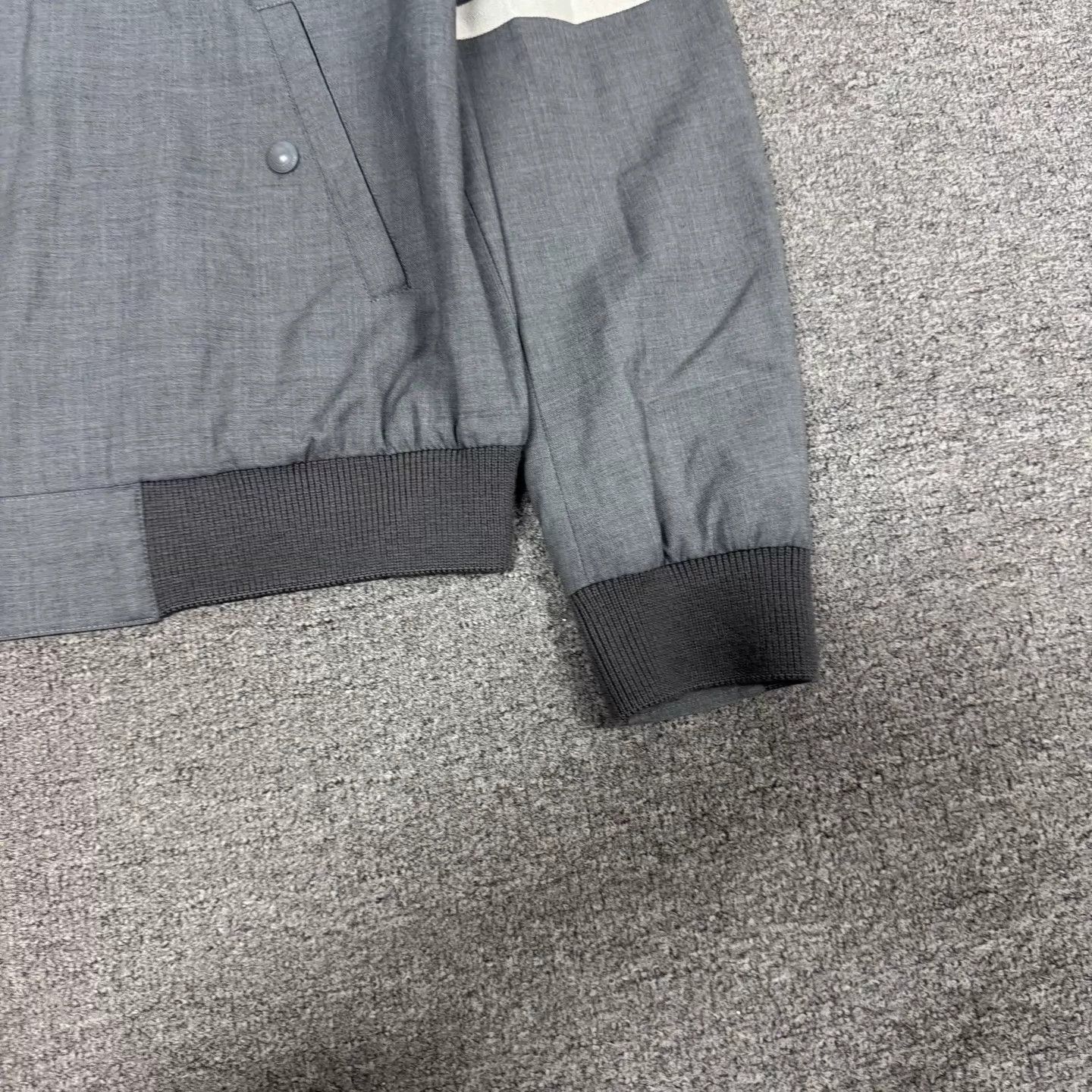 Thom Browne TB 4-Stripe Gray Baseball Jacket US 3 99 New Size US L / EU 52-54 / 3 - 4 Thumbnail