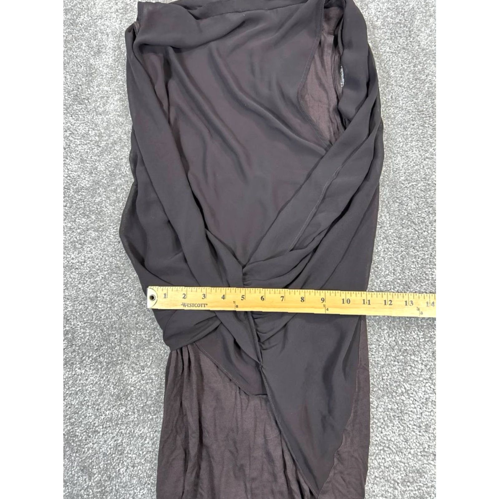 Allsaints Allsaints Dress Womens 2 Brown Wrap Bodycon Size XS / US 0-2 / IT 36-38 - 7 Thumbnail