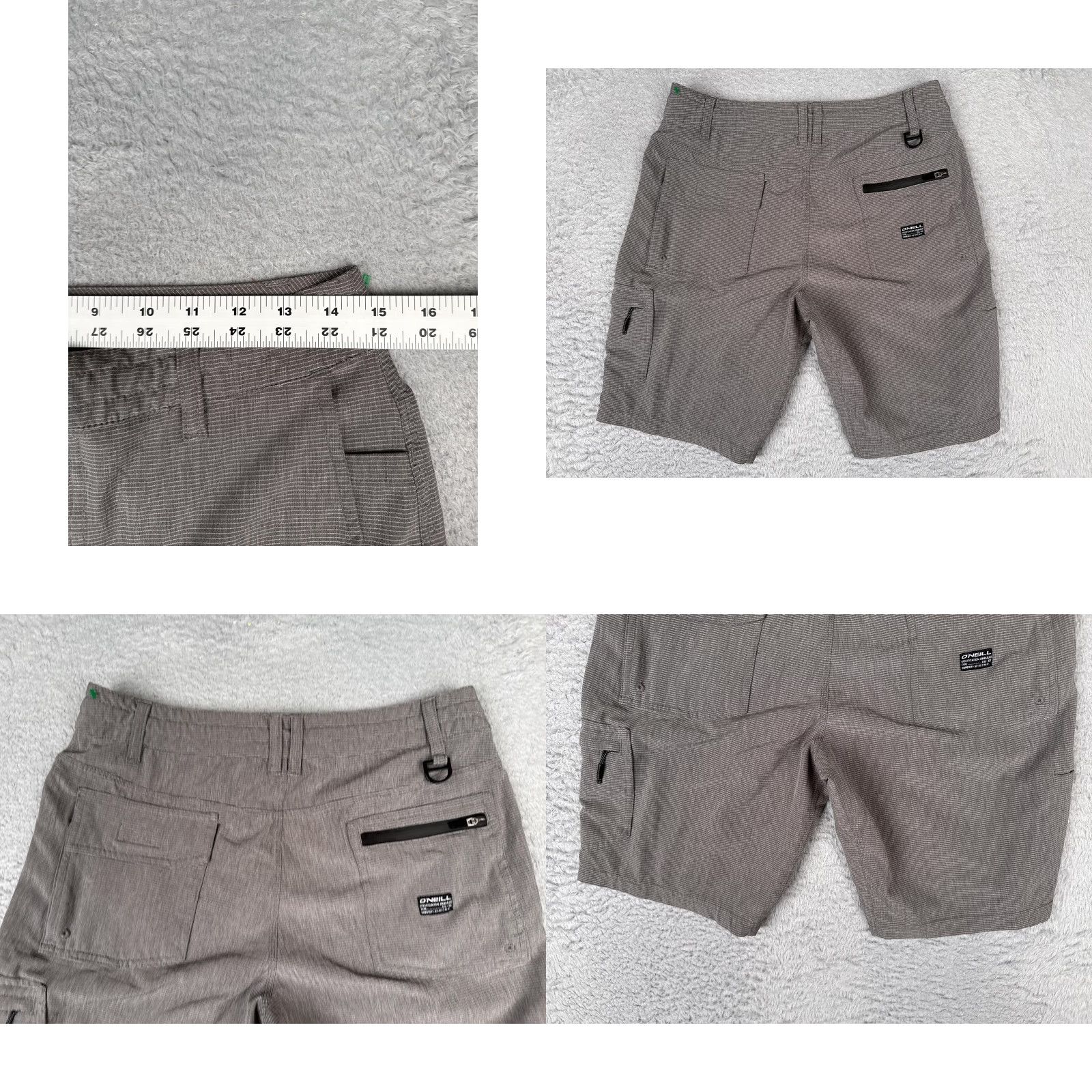 O'Neill O'Neill Mens Cargo Shorts 30 Gray Crossover Hybrid Quick Dry 9 Inseam Casual Cargo Pocket Shorts Regular Fit Men Mens High-Quality Outdoor Style Size US 30 / EU 46 - 9 Thumbnail