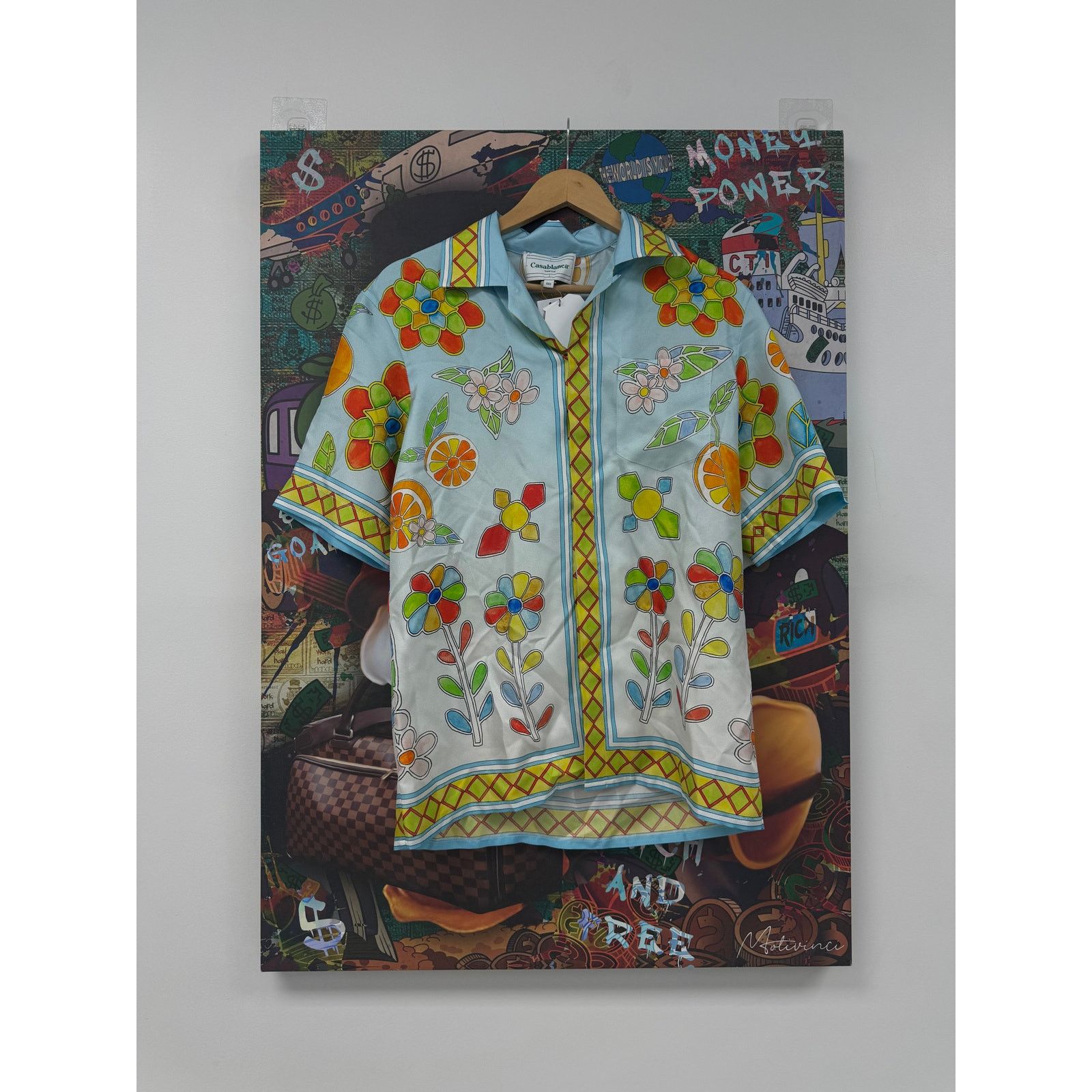 Casablanca Casablanca Silk Floral Button Up New w/tags XXS Fits Medium Size US XXS / EU 40 - 1 Thumbnail