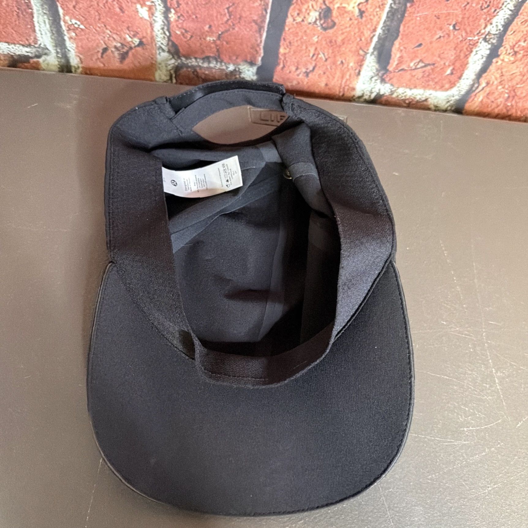 Lululemon Lululemon Fast & Free Run Hat Black Lightweight Adjustable Strapback Unisex Hat Size ONE SIZE - 3 Thumbnail
