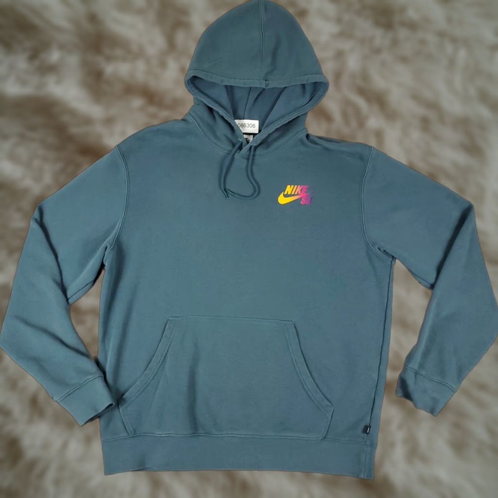 Nike Nike Hoodie Mens Size M Blue Logo Swoosh Pullover Sweatshirt Nike Hoodie Mens Medium Blue Swoosh Logo Pullover Sweatshirt Size US M / EU 48-50 / 2 - 1 Thumbnail