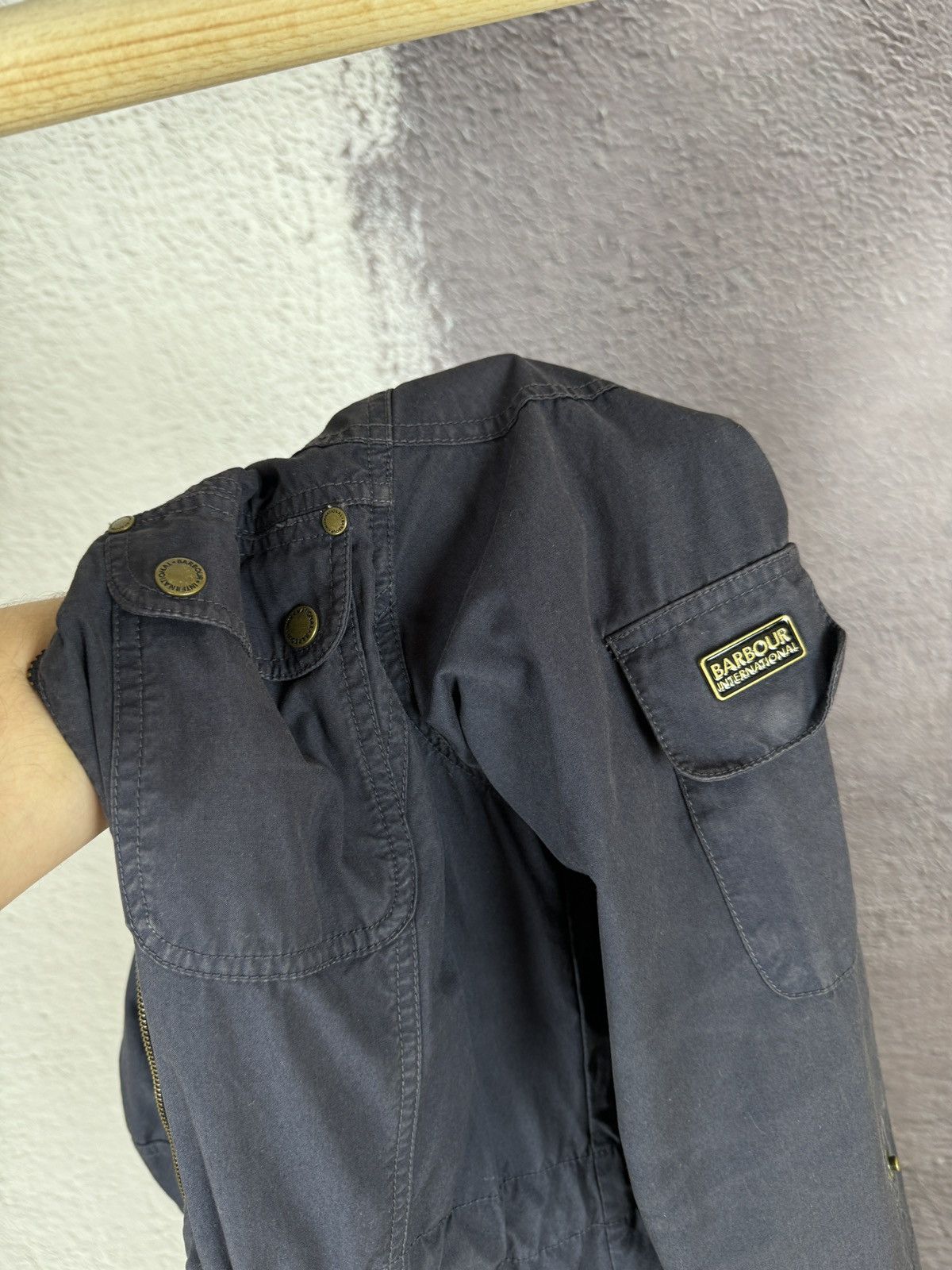 Barbour Barbour International White label faded navy blue jacket Size M / US 6-8 / IT 42-44 - 15 Thumbnail
