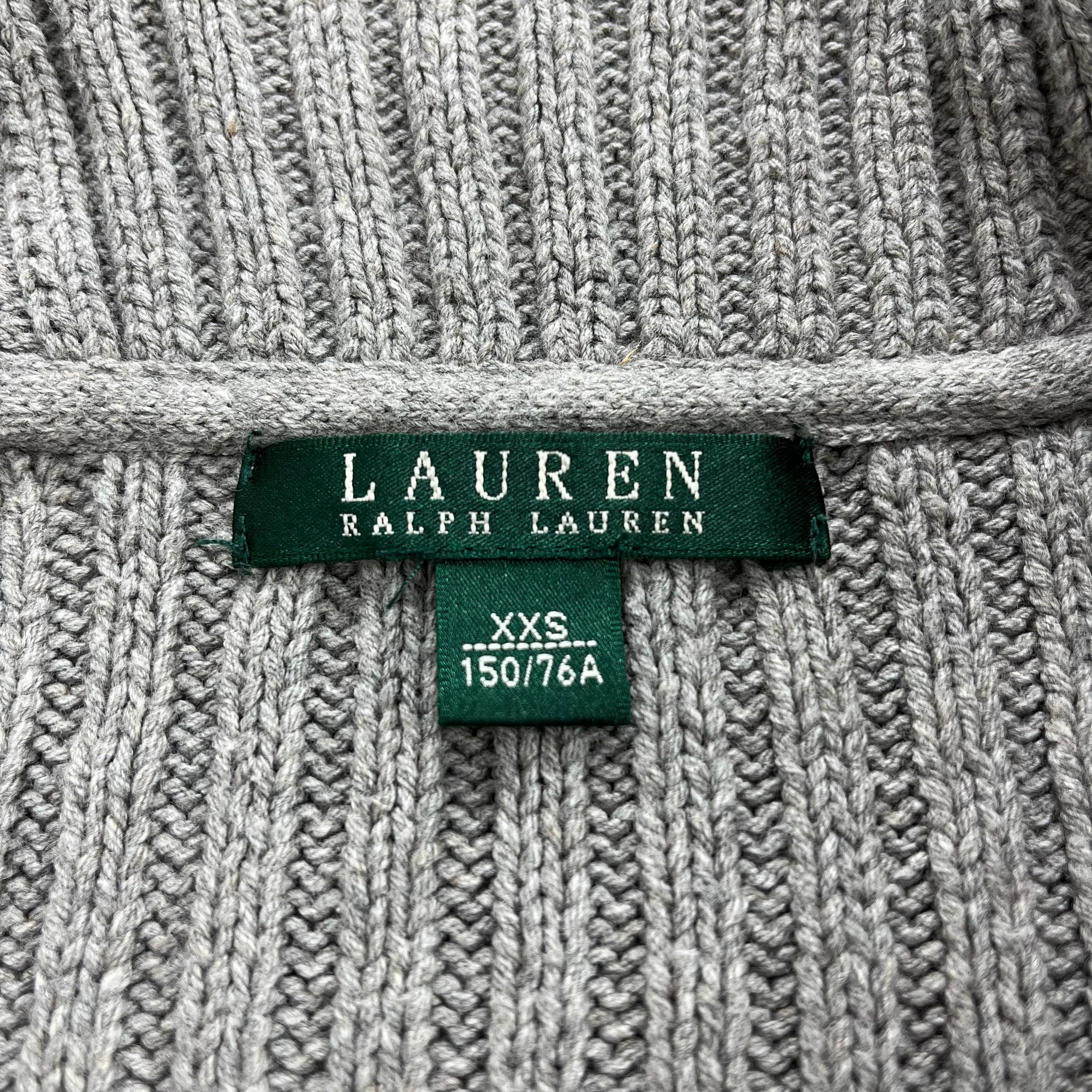 Ralph Lauren Vintage Ralph Lauren Shawl Collar Cable Knit Cardigans Size US XXS / EU 40 - 9 Thumbnail