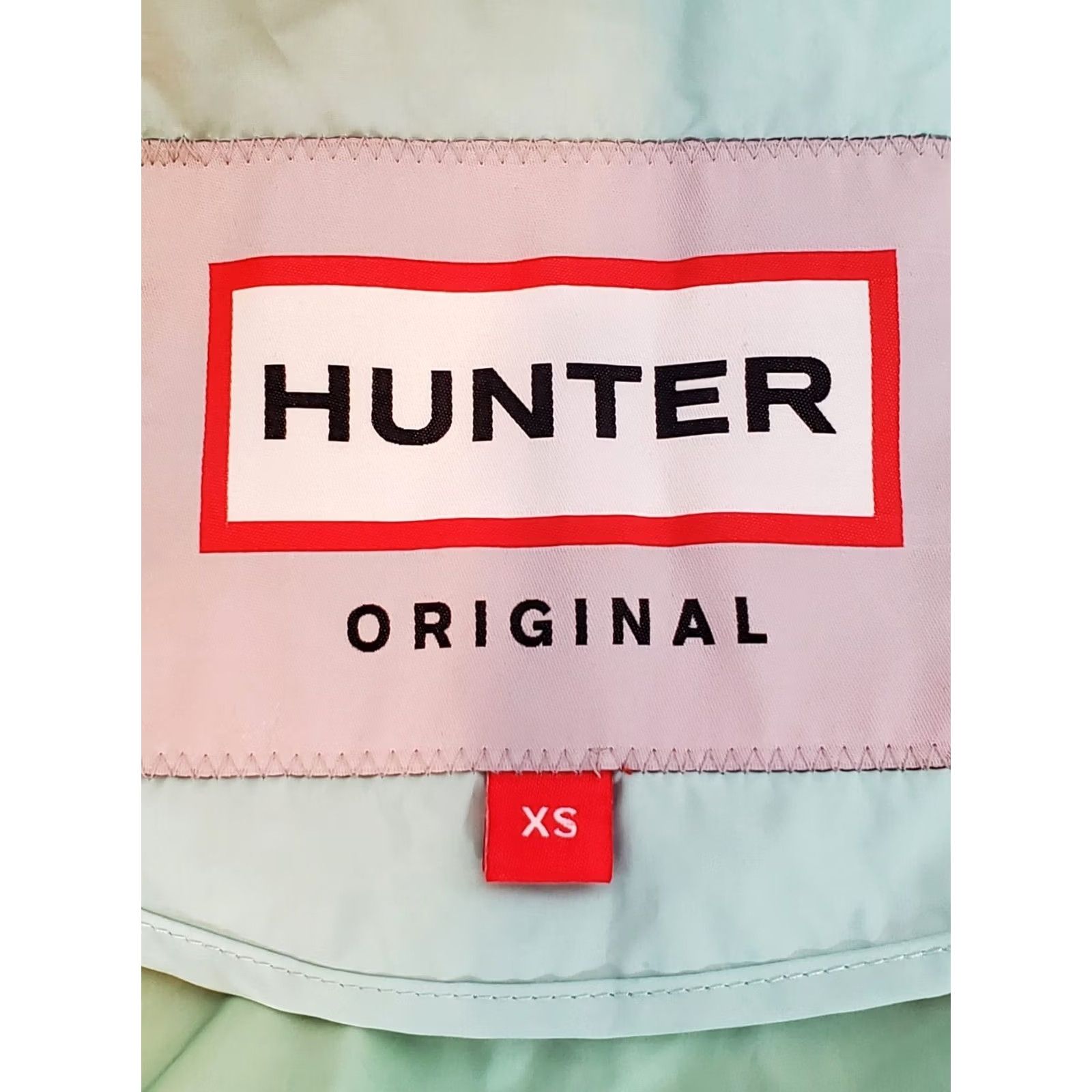 Hunter HUNTER Original Packable Full Zip Hooded Rain Jacket Light Mint Green Women's XS Jacket Size XS / US 0-2 / IT 36-38 - 5 Thumbnail