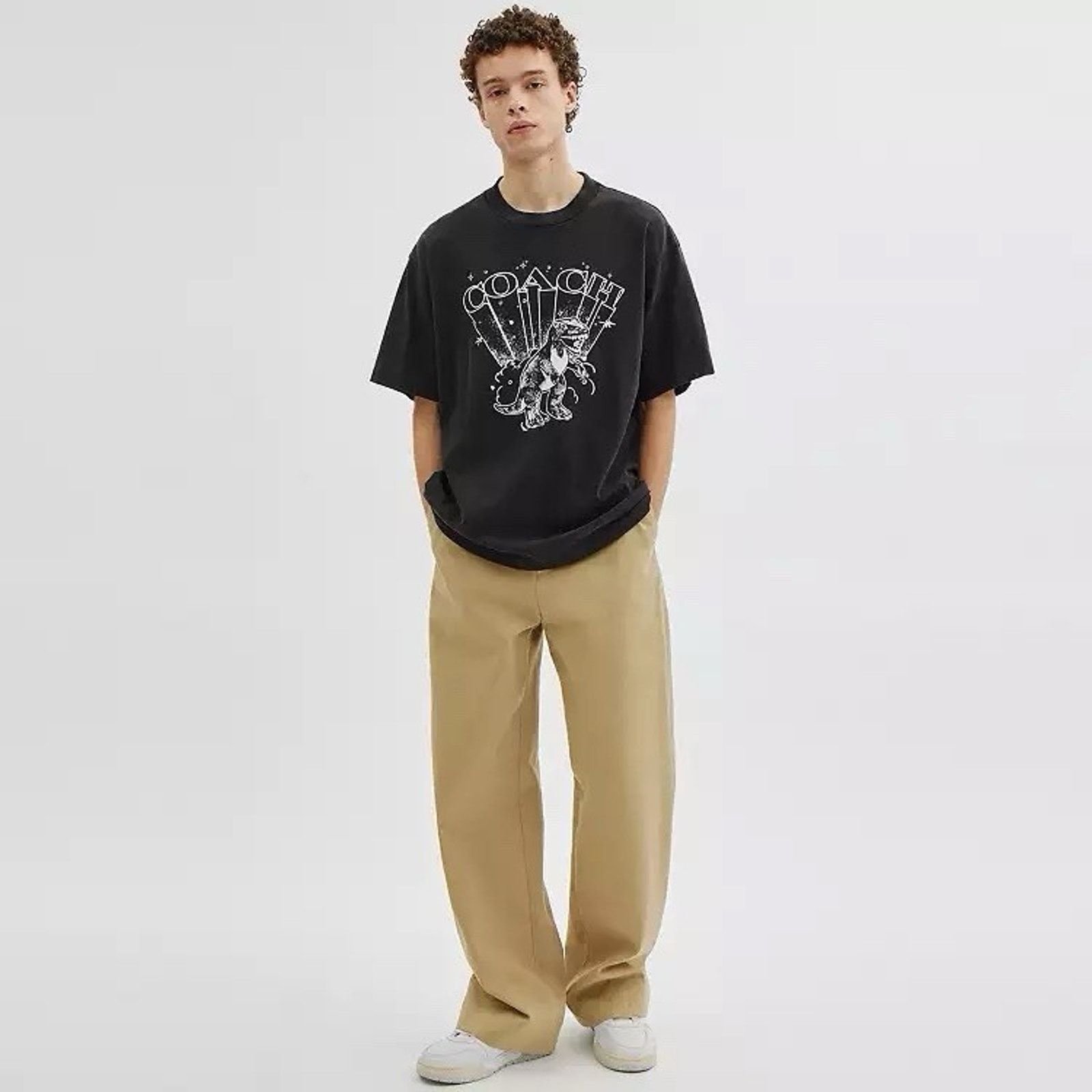 Coach NWT COACH Men T-Rex Relaxed T-Shirt Black CY573 large Size US L / EU 52-54 / 3 - 7 Thumbnail