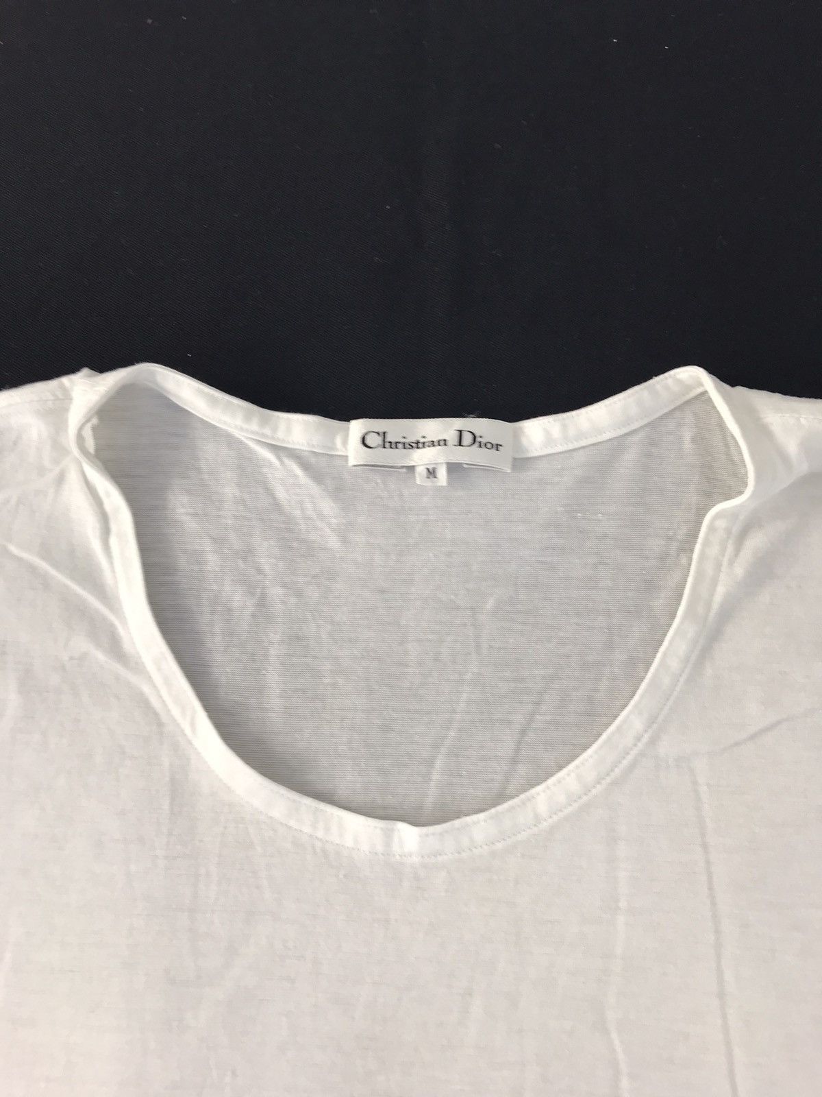 Christian Dior Monsieur Vintage 90s Christian Dior White Inner Thin Tee Unisex Wear Size US S / EU 44-46 / 1 - 5 Thumbnail
