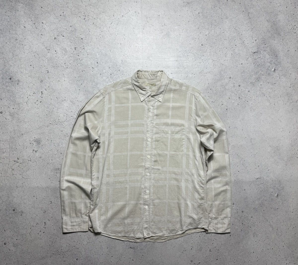 Burberry Burberry London Luxury Checkered Button Up Shirt Size L Size US L / EU 52-54 / 3 - 1 Thumbnail