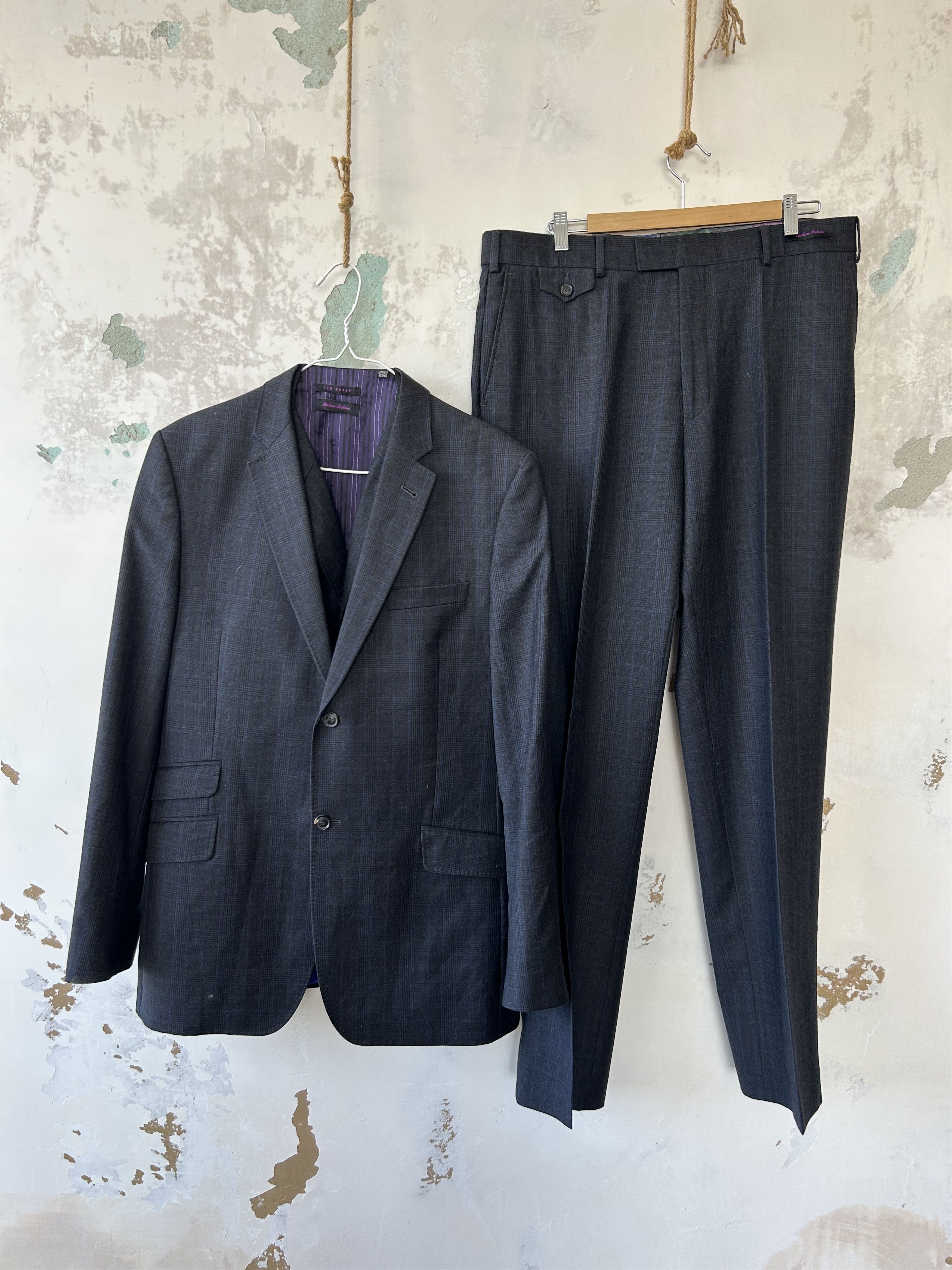 Ted Baker Suit Wool London Endurance Piece 42 R