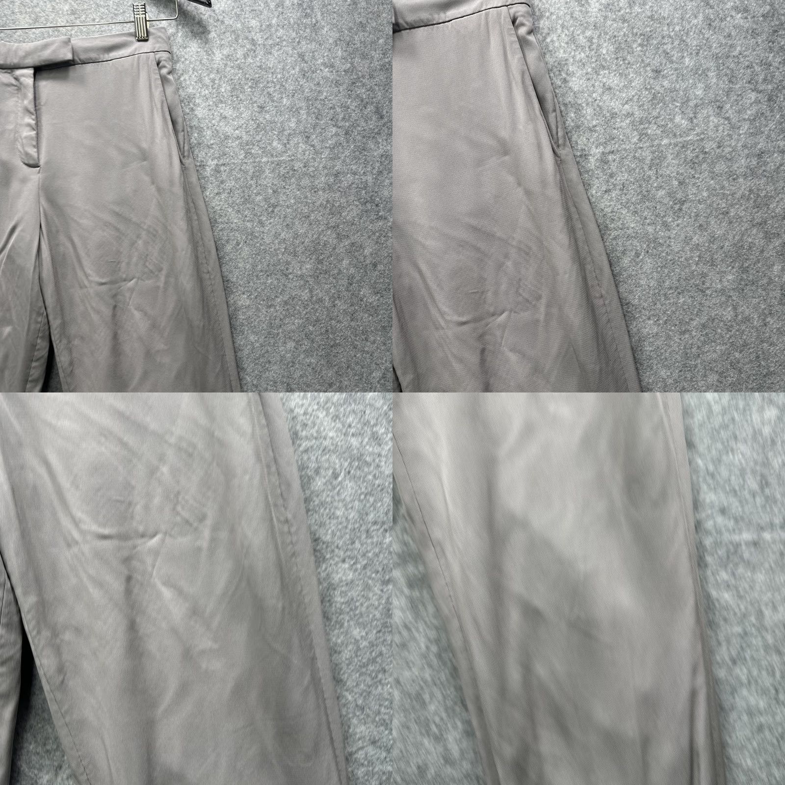 Reiss Reiss Karmine Pants Womens 2 Gray Straight Leg Dress Trousers Lined Stretch Size 26" / US 2 / IT 38 - 8 Thumbnail