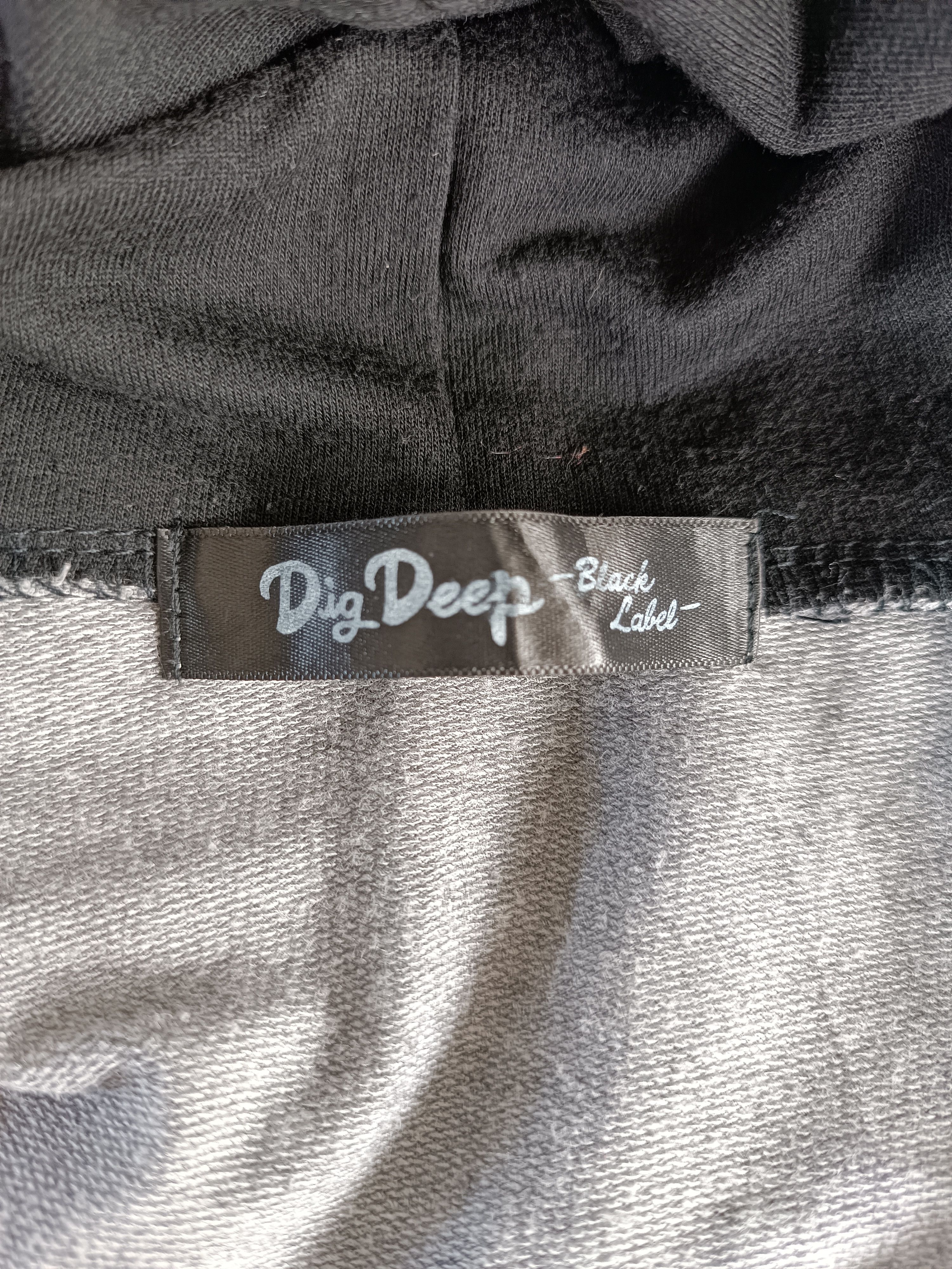 Japanese Brand Dig Deep Black Label Skull Printed Full Zipped Hoodie SW006 Size US L / EU 52-54 / 3 - 13 Thumbnail