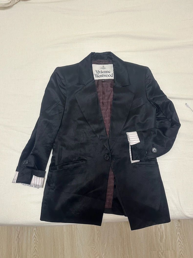 Vivienne Westwood Vivienne Westwood Black velvet suit Size L / US 10 / IT 46 - 1 Thumbnail