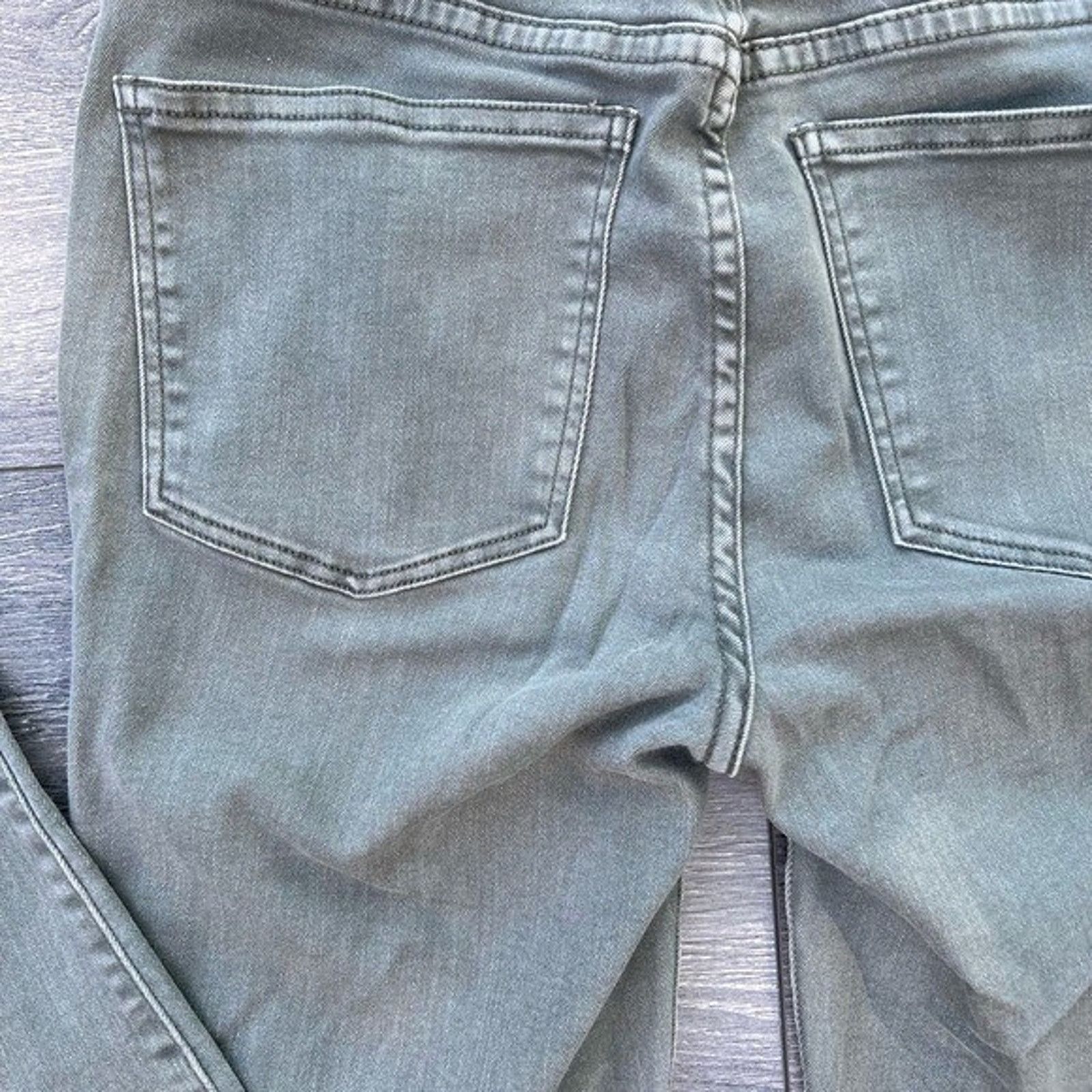Madewell Madewell Skinny Jeans hi rise 9” size 25 green buton A000326 Size 25" / US 0 / IT 36 - 10 Thumbnail