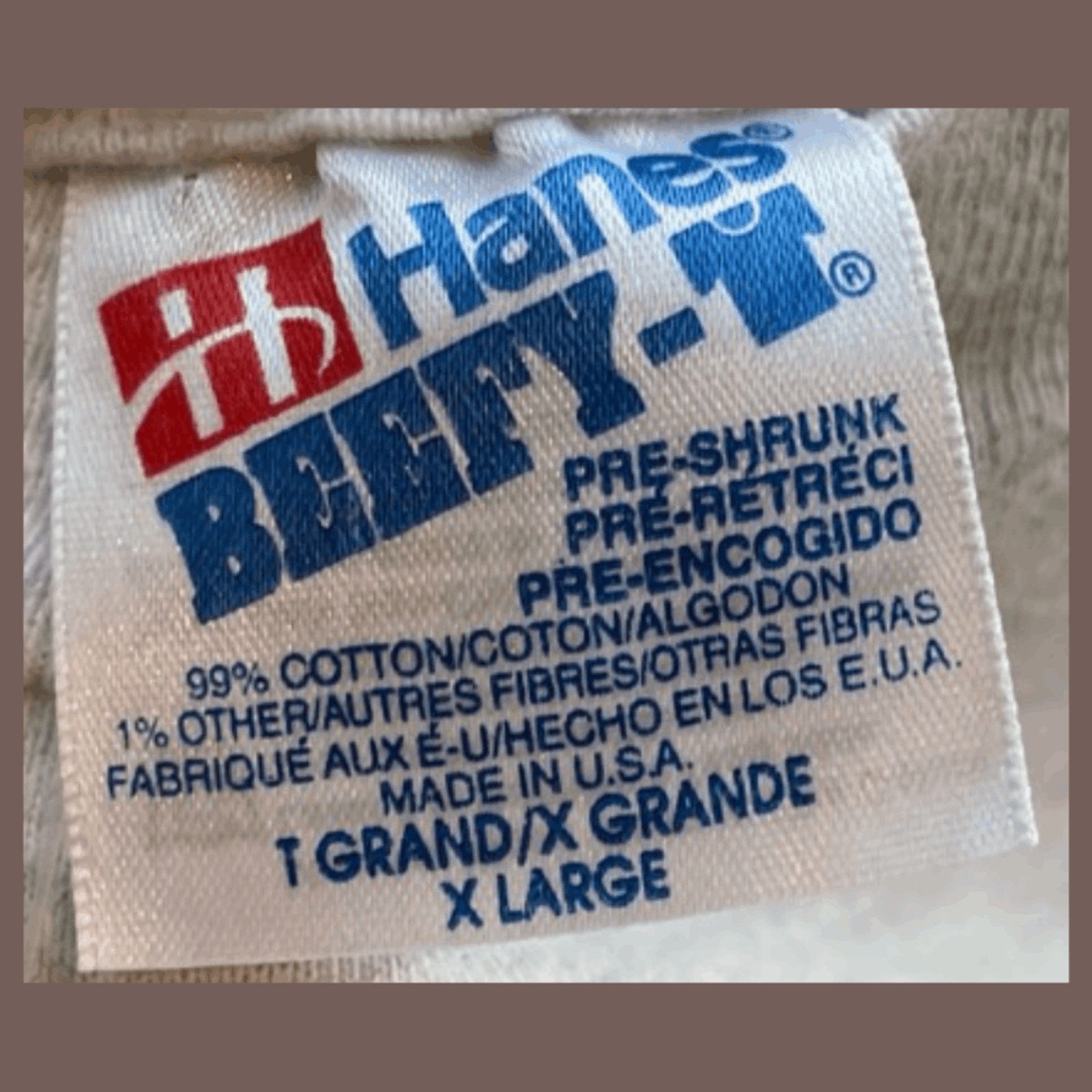 Hanes × Vintage VTG Graphic Tee | Hanes Arizona Embroidered Gray | 90s MIUSA Size US XL / EU 56 / 4 - 4 Thumbnail