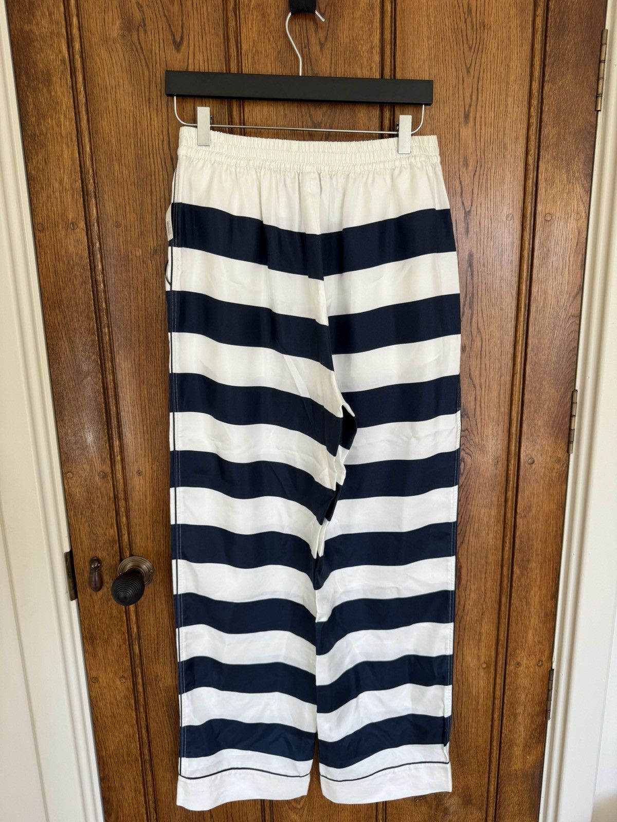 Dolce & Gabbana Dloce & Gabbana silk stripe sailor pants blue white 😍😍😍 Size US 30 / EU 46 - 16 Thumbnail
