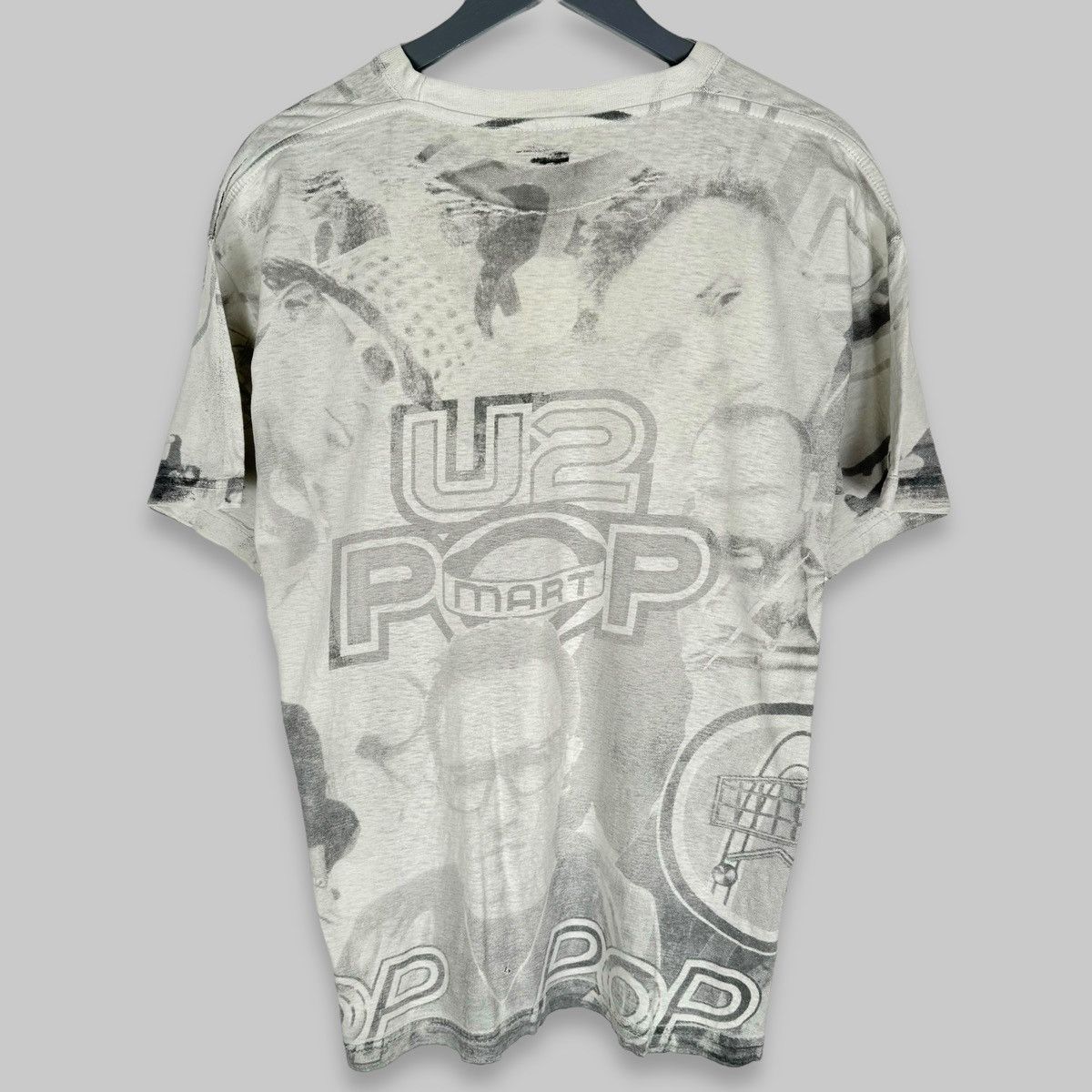 Band Tees Vintage 90s U2 Pop Mart Rare All Over Print Ban T Shirt Size US XL / EU 56 / 4 - 2 Thumbnail