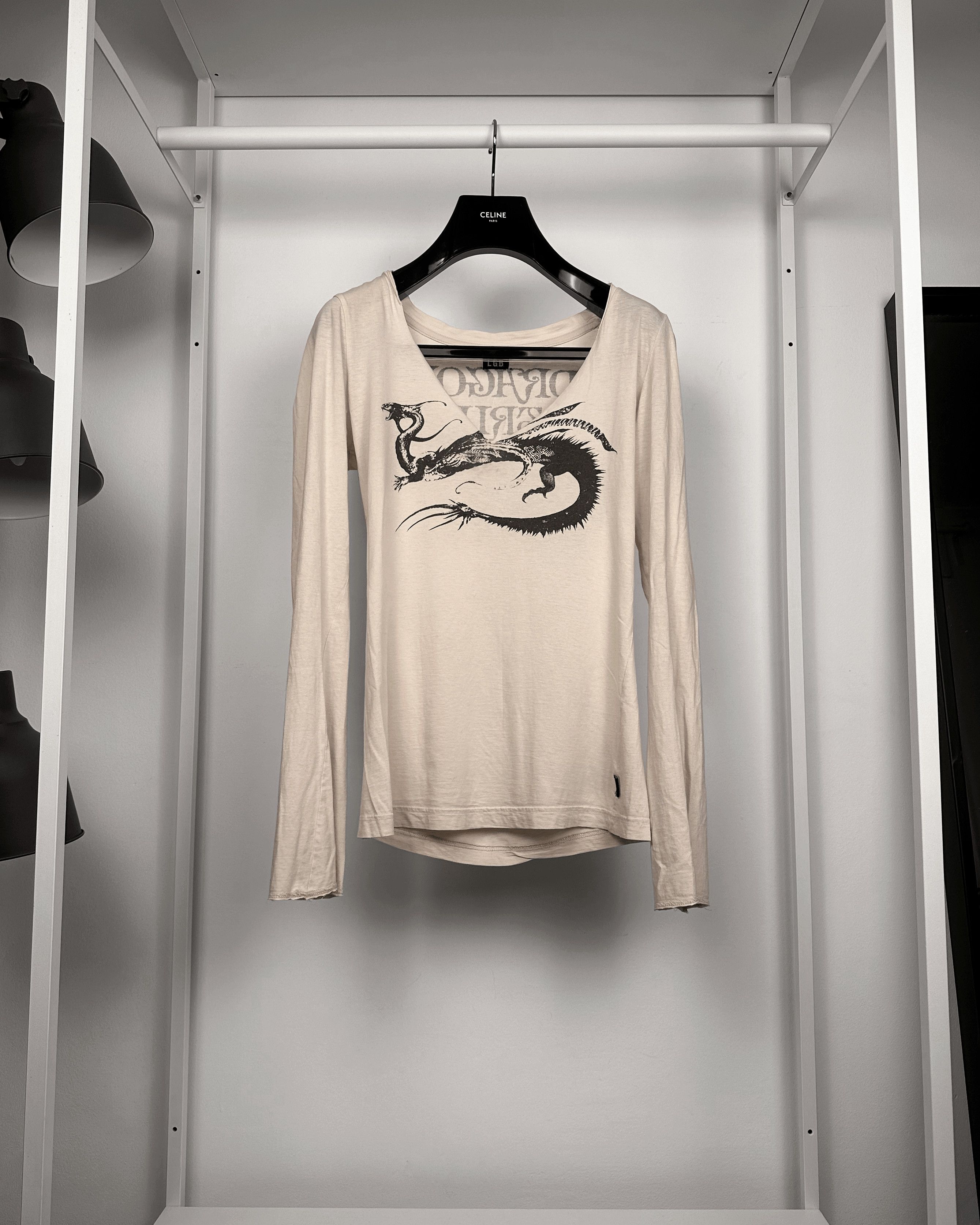 L.G.B. カットソー 希少DRAGONTRIP Japanese Brand LGB Dragon Trip V-Neck Longsleeve | Grailed