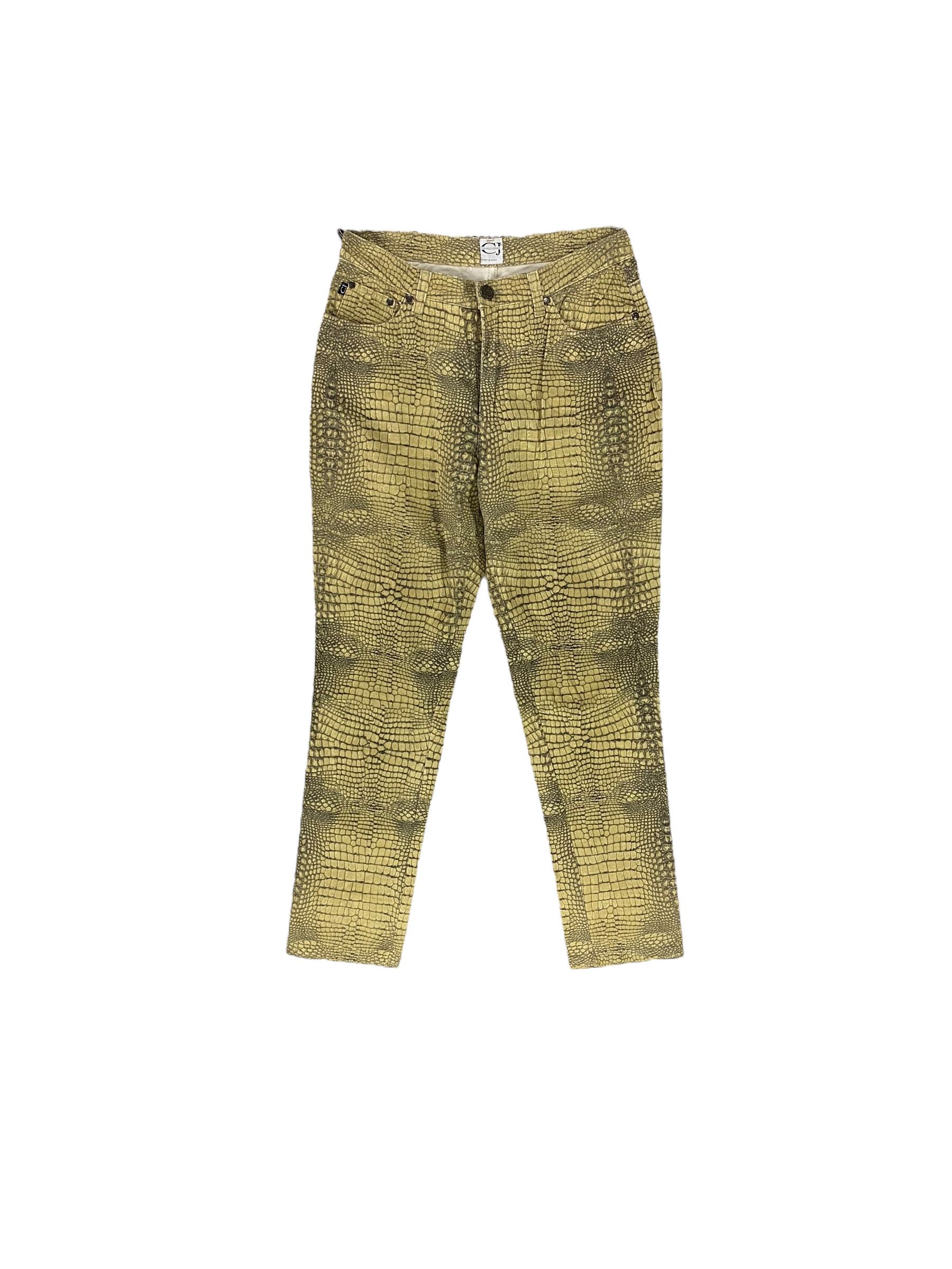Designer × Just Cavalli × Roberto Cavalli Cavalli jeans crocodile printed pant Size US 31 - 1 Thumbnail