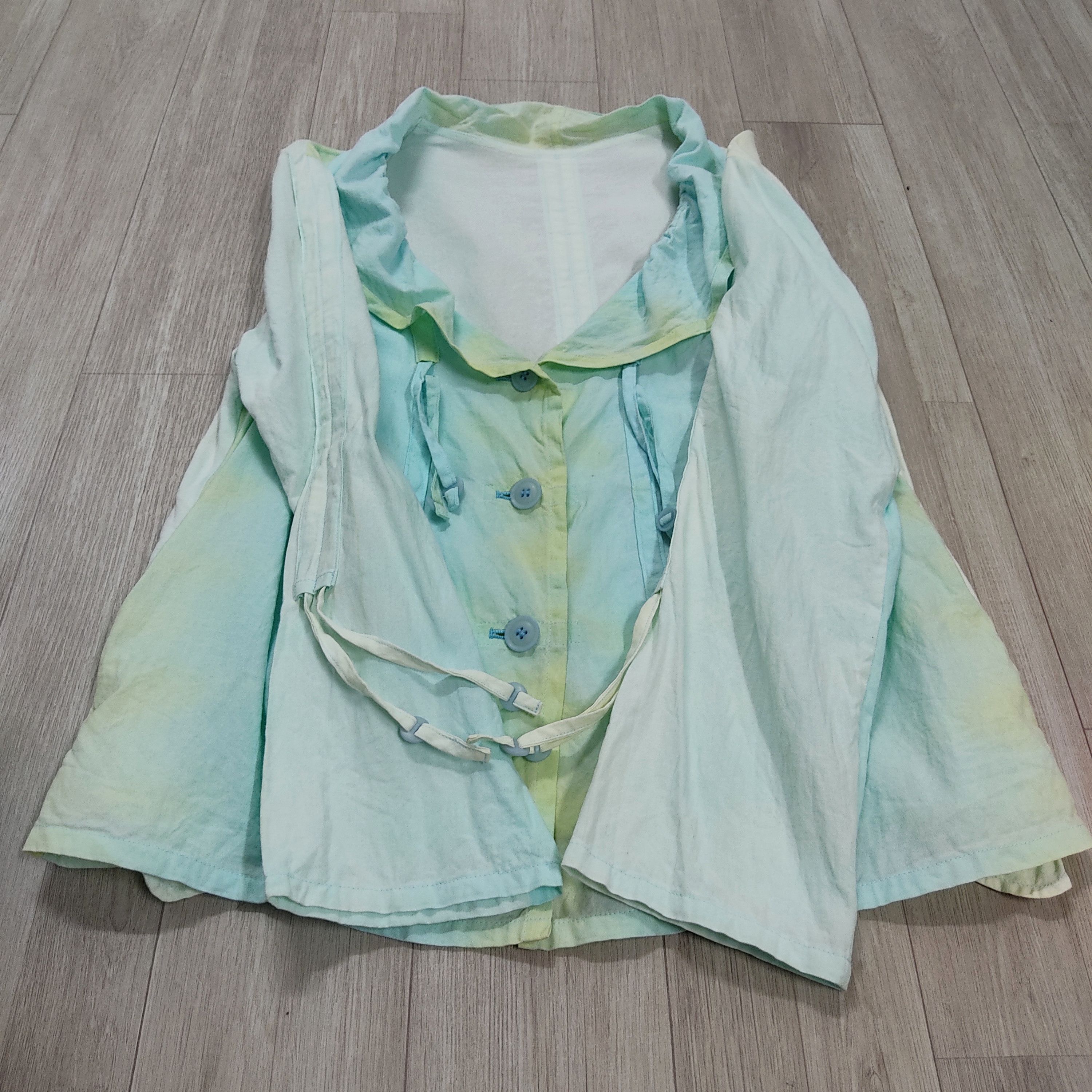 Issey Miyake Issey Miyake HEART HAAT Pastel Turquoise Light Blouson Size M / US 6-8 / IT 42-44 - 7 Thumbnail
