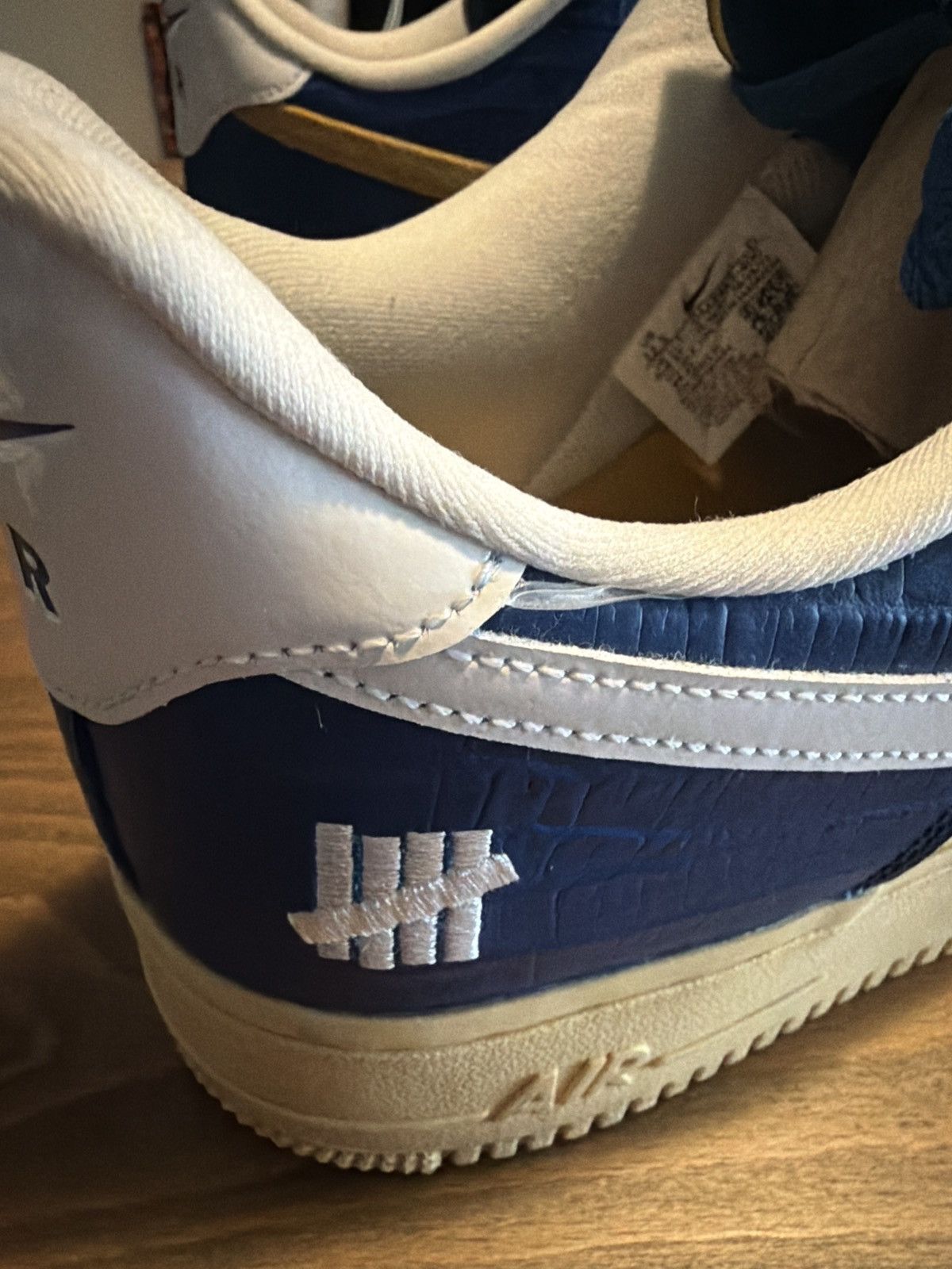 Nike × Undefeated Nike X Undefeated AF1 5 on it Size US 12.5 / EU 45-46 - 7 Thumbnail