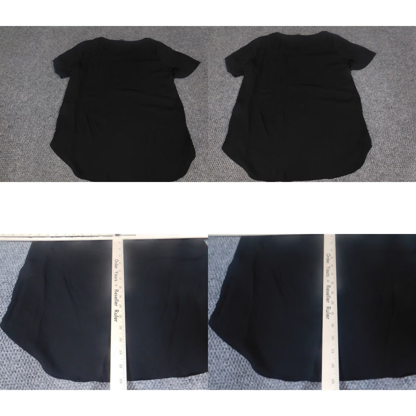 Banana Republic Banana Republic Blouse Short Sleeve Black Crew Neck Pullover S Women Regular Polyester Rayon Casual Basic Classic Stretch Size S / US 4 / IT 40 - 8 Thumbnail
