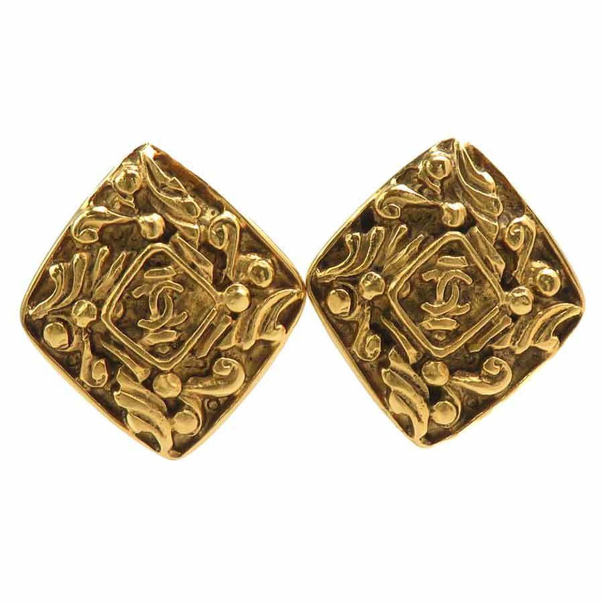 Chanel Chanel Earrings Vintage Metal Gold Women's 56698a Size ONE SIZE - 1 Thumbnail