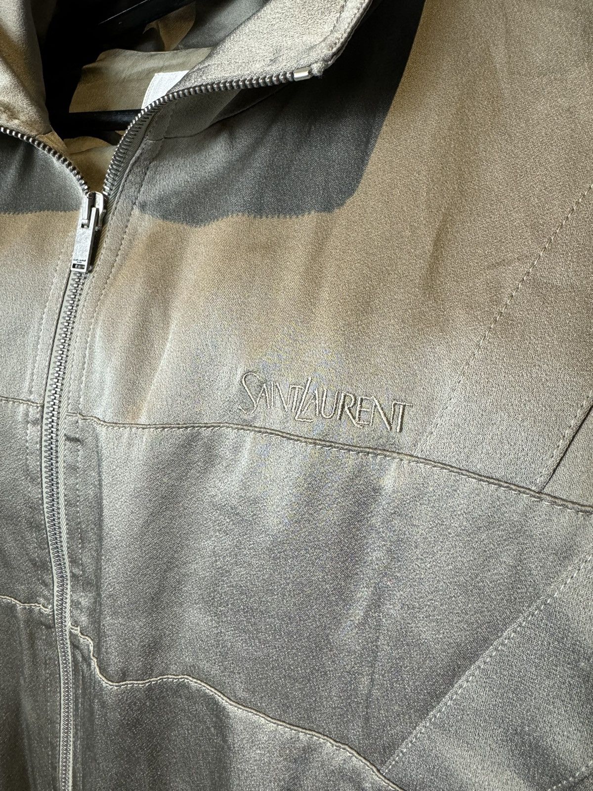 Saint Laurent Paris Saint Laurent Satin Teddy Zip Up Jacket - 48 Size US M / EU 48-50 / 2 - 3 Thumbnail