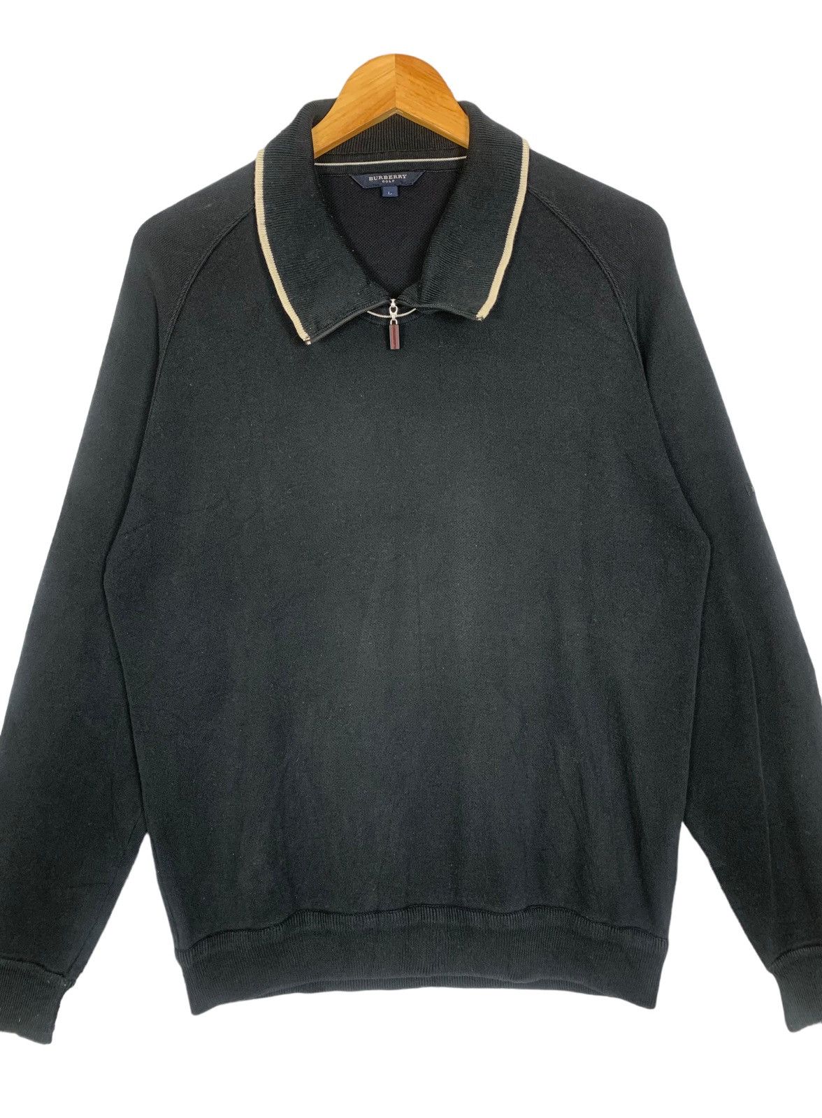 Burberry Burbarry Golf Designer Luxury Sweatshirt Colour Blueblack Size US M / EU 48-50 / 2 - 2 Thumbnail