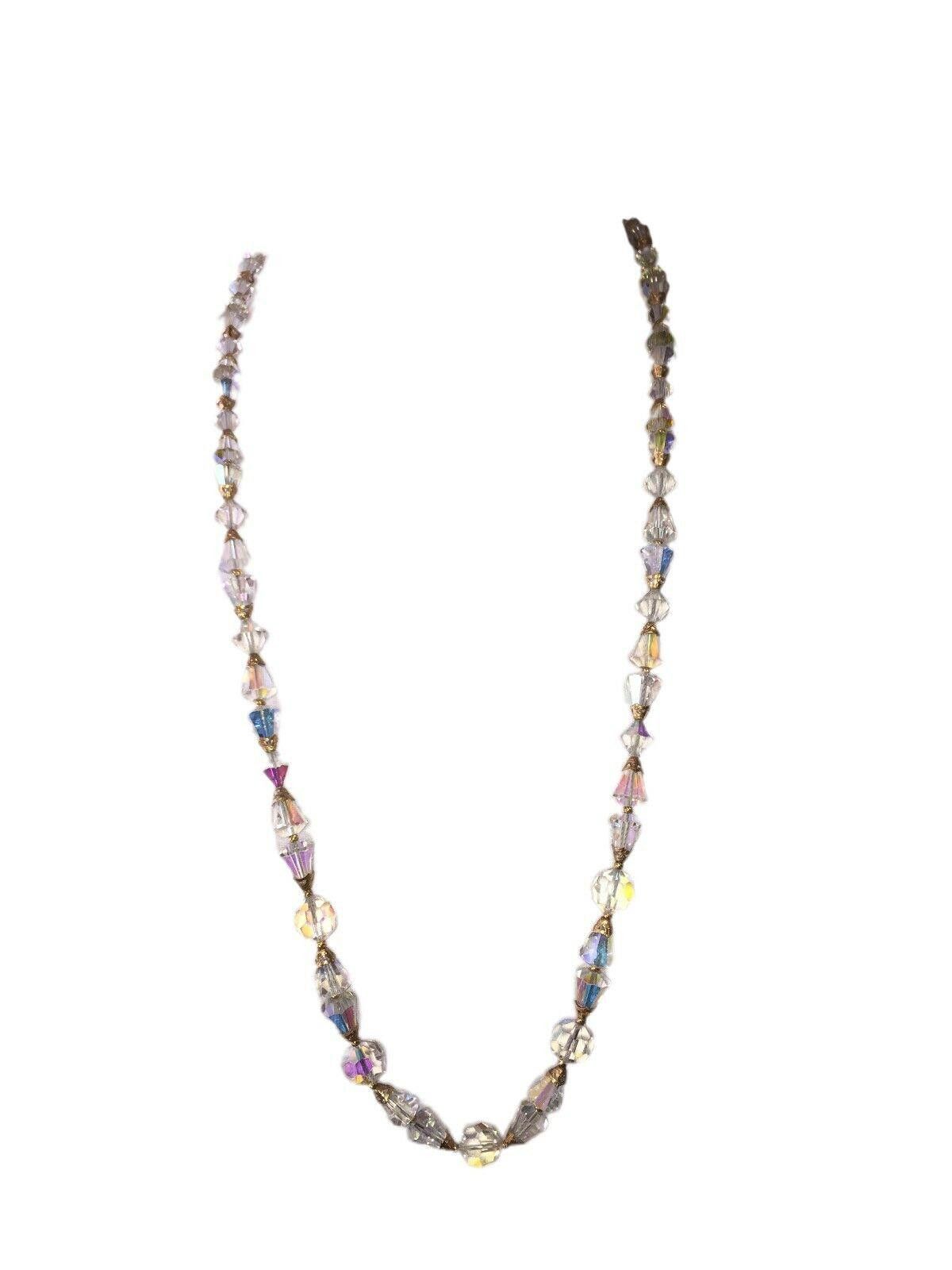 Designer Long Faceted Austrian Crystal Bead Necklace Size ONE SIZE - 2 Thumbnail