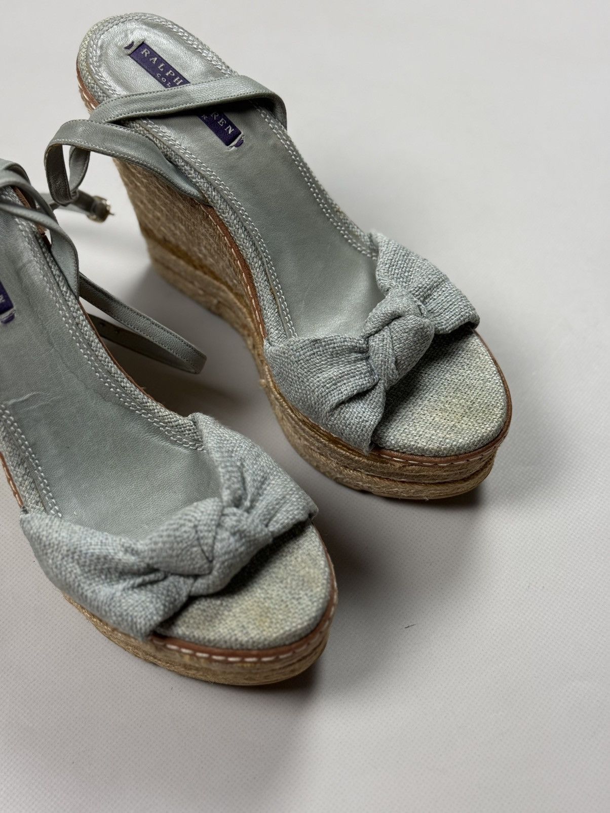 Ralph Lauren Purple Label Ralph Lauren Purple Fistina Espadrille Wedge Sandals Shoes Size US 9.5 / IT 39.5 - 5 Thumbnail