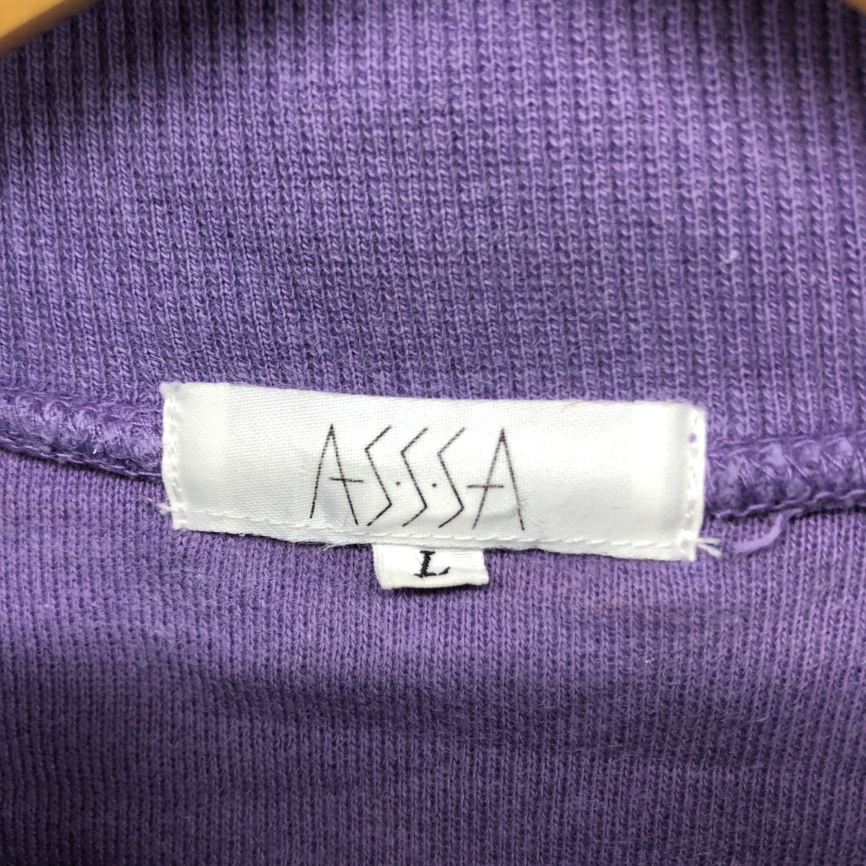 Japanese Brand Vintage ASSSA CLUB Turtle Neck Sweatshirt #0348/O Size US M / EU 48-50 / 2 - 6 Thumbnail