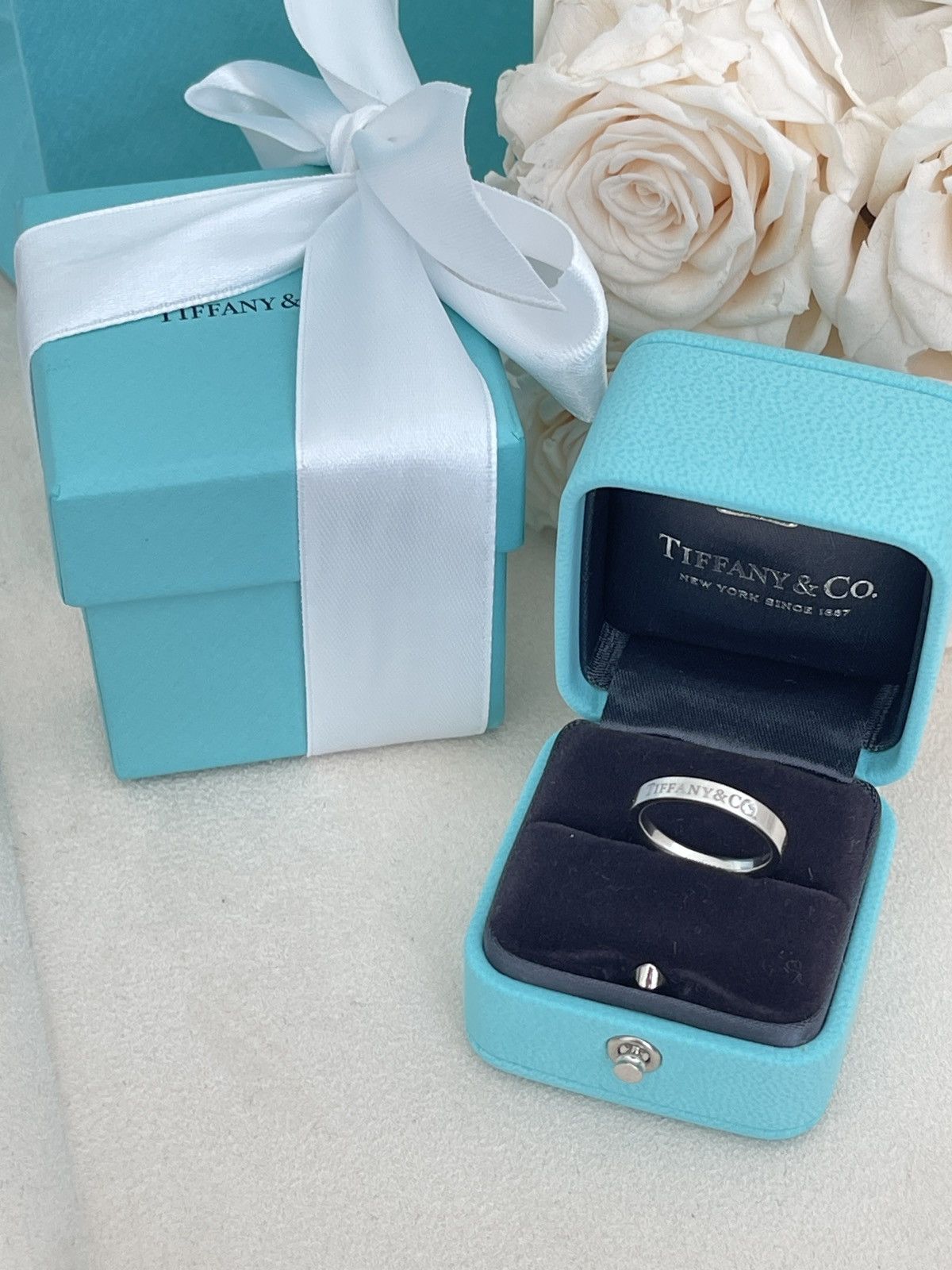 Tiffany & Co. Tiffany & Co. Band Ring in Platinum Diamond 5.5 NEW $2400 Size ONE SIZE - 13 Thumbnail