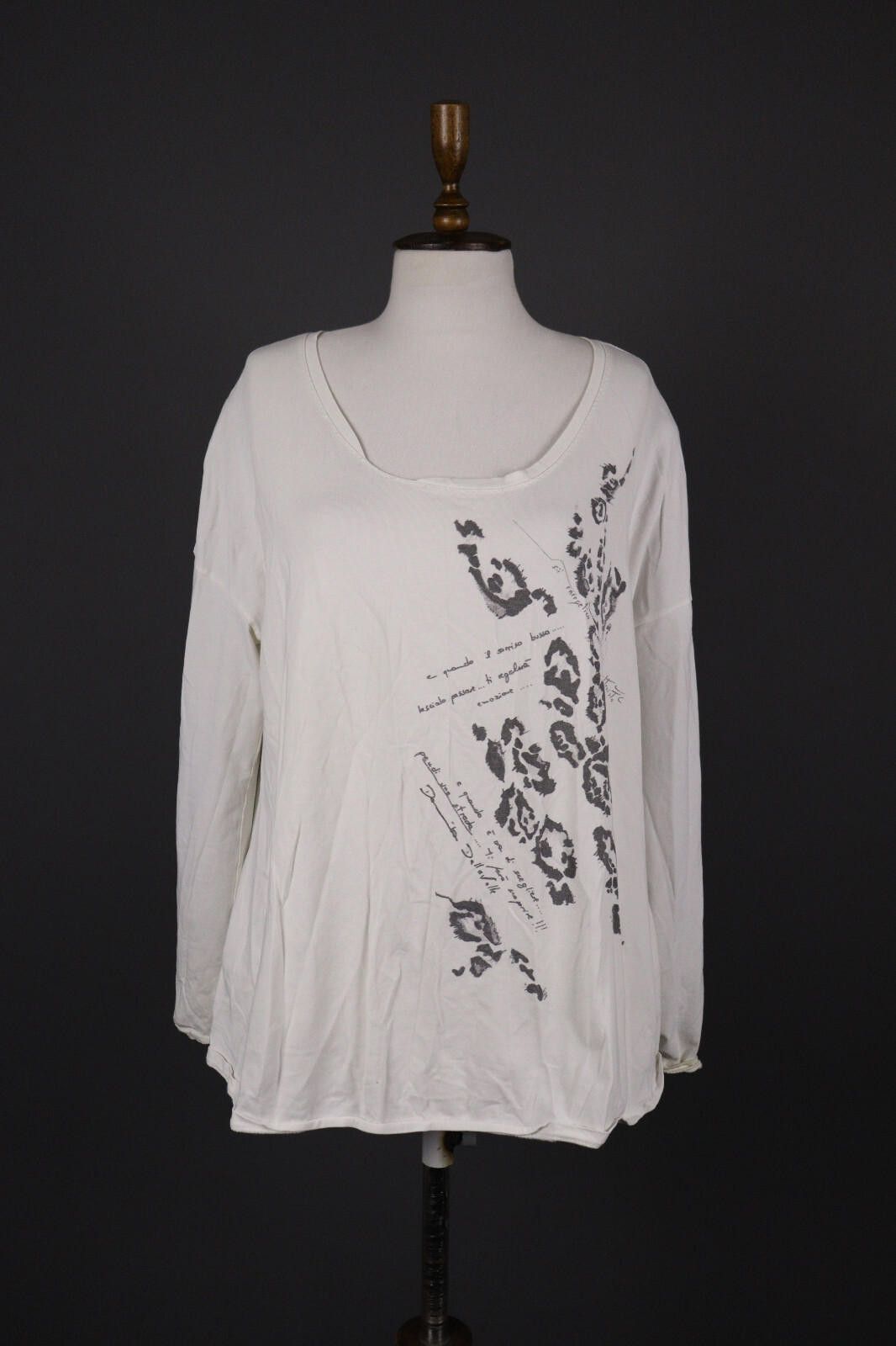 Bottega Veneta Bottega by Elisa Cavaletti White Printed Top Shirt Size XXL Size XXL / US 16-18 / IT 52-54 - 1 Thumbnail