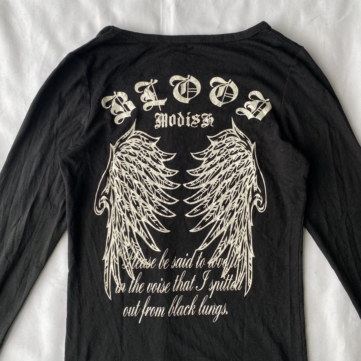 Beauty Beast × Japanese Brand × Le Grande Bleu (L.G.B.) Japanese Poem Embaces Blood Modish Long Sleeve Size US M / EU 48-50 / 2 - 8 Thumbnail
