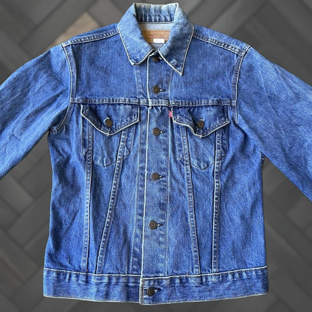 Levi's VTG Levi’s 70505-0217 Type 3 Indigo Denim Jean Jacket Small 36 B Men USA 70s Trucker Size US 36 / EU 52 - 1 Thumbnail
