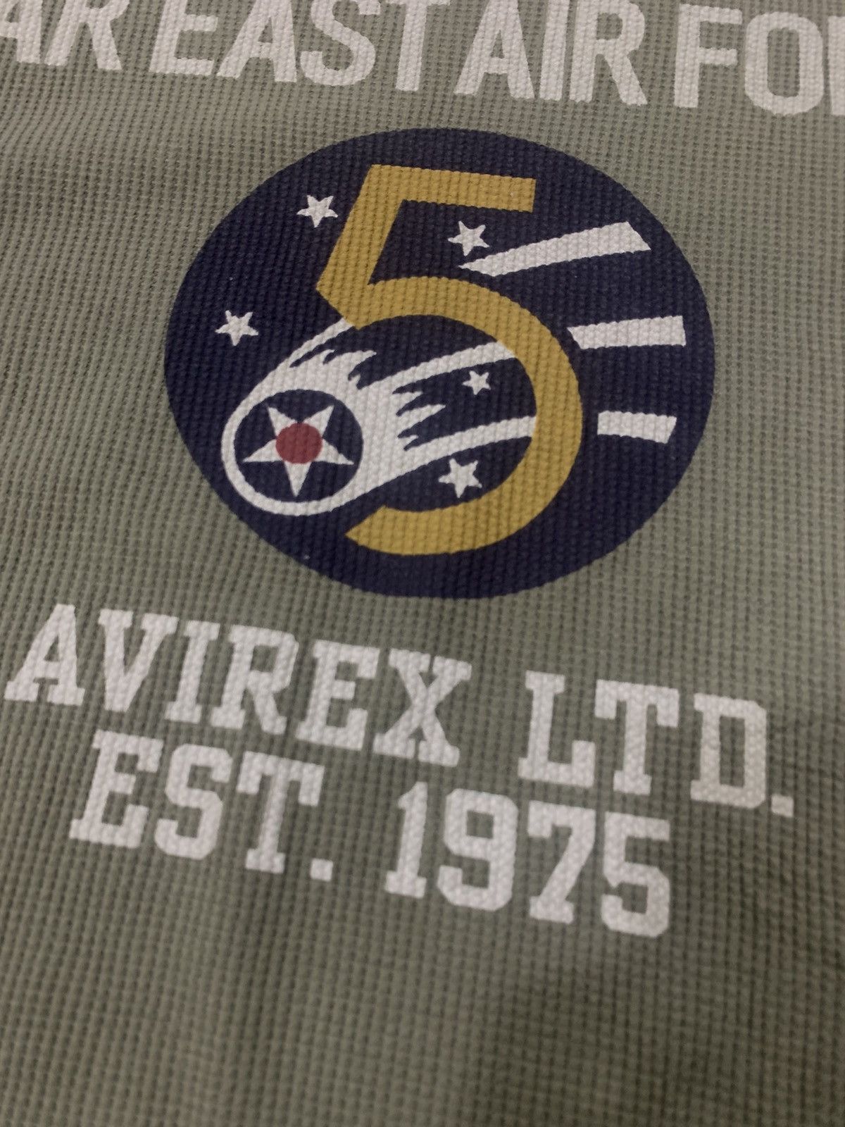 Avirex 🐍 SOLD 🐍Avirex Far East Air Force Waffle Long Sleeve Size US L / EU 52-54 / 3 - 3 Thumbnail