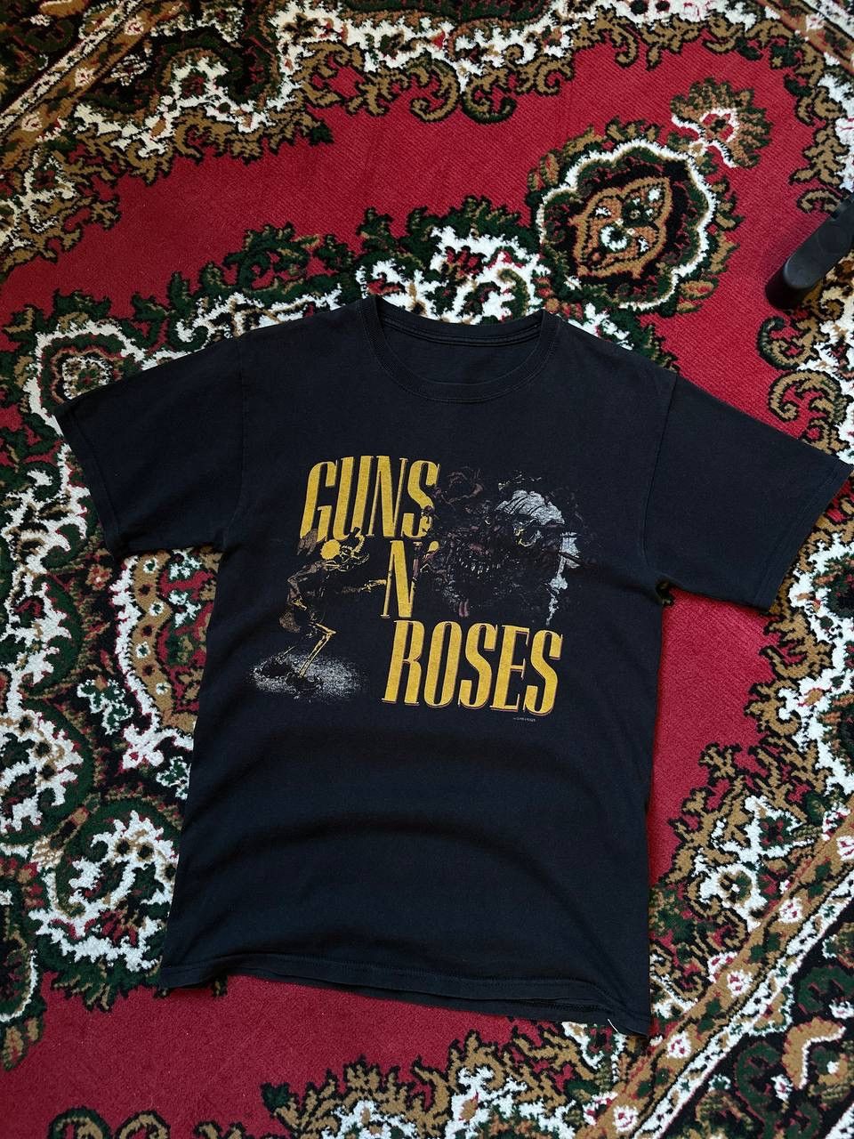 1987 Guns N Roses Was Here Band T-Shirt Tee Vintage Big Logo Short 