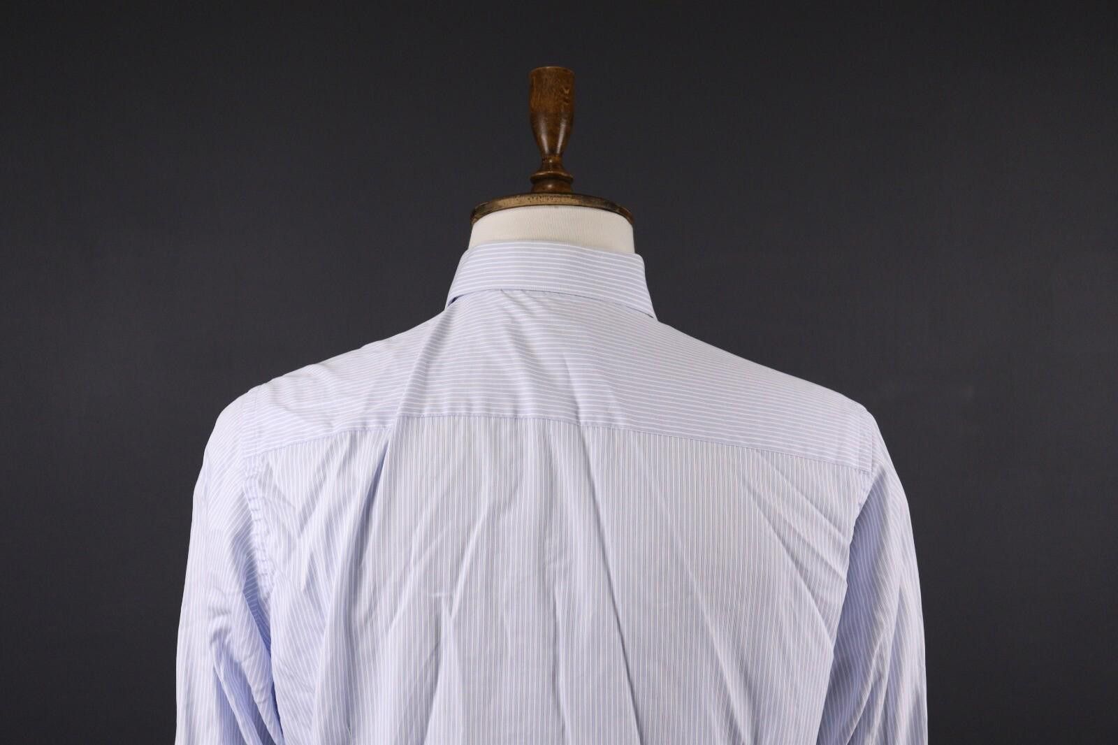 Eton Eton Contemporary Blue Stripe Shirt Size 41 /16 Size US M / EU 48-50 / 2 - 8 Thumbnail