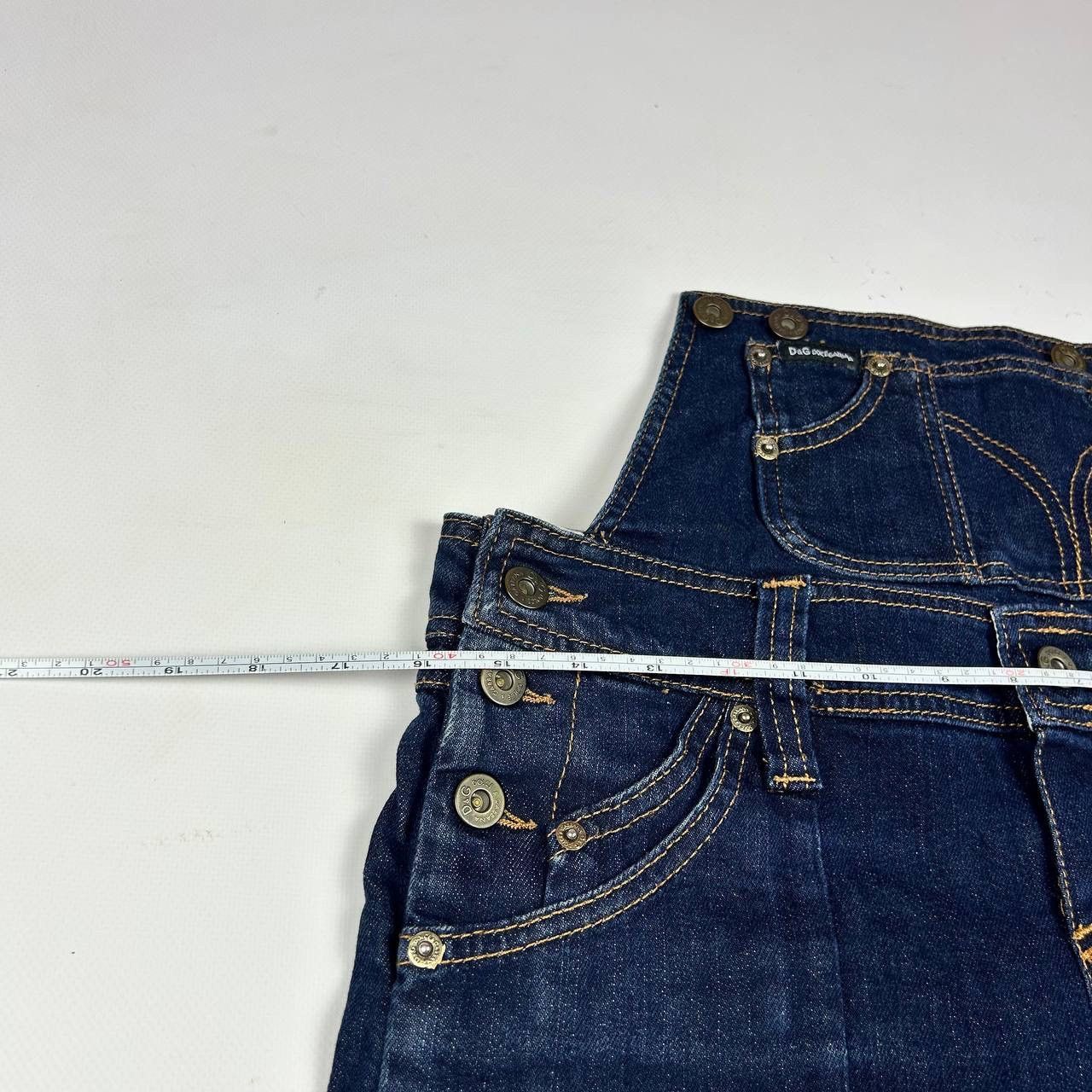 Dolce & Gabbana VINTAGE DOLCE & GABBANA DENIM OVERALLS SUIT SHORTS Size 27" / US 4 / IT 40 - 9 Thumbnail