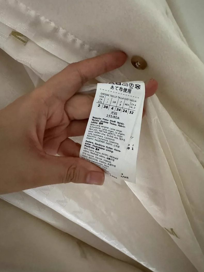 Max Mara Max Mara 101801 White Coat Size S / US 4 / IT 40 - 7 Thumbnail