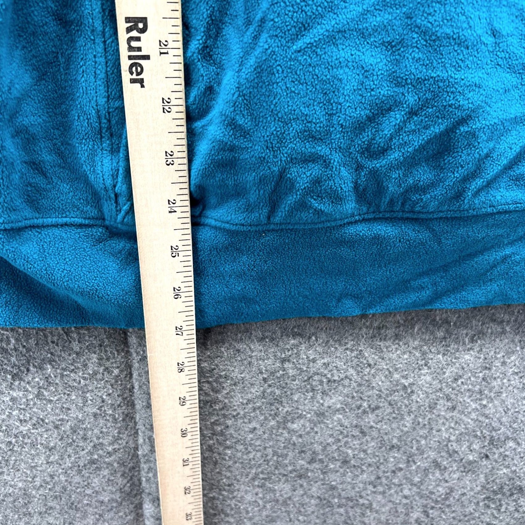 KangaROOS Columbia Hoodie Womens XL Teal Blue Pullover Fleece Long Sleeve Kangaroo Pocket Adjustable Pockets Logo Size XL / US 12-14 / IT 48-50 - 7 Thumbnail