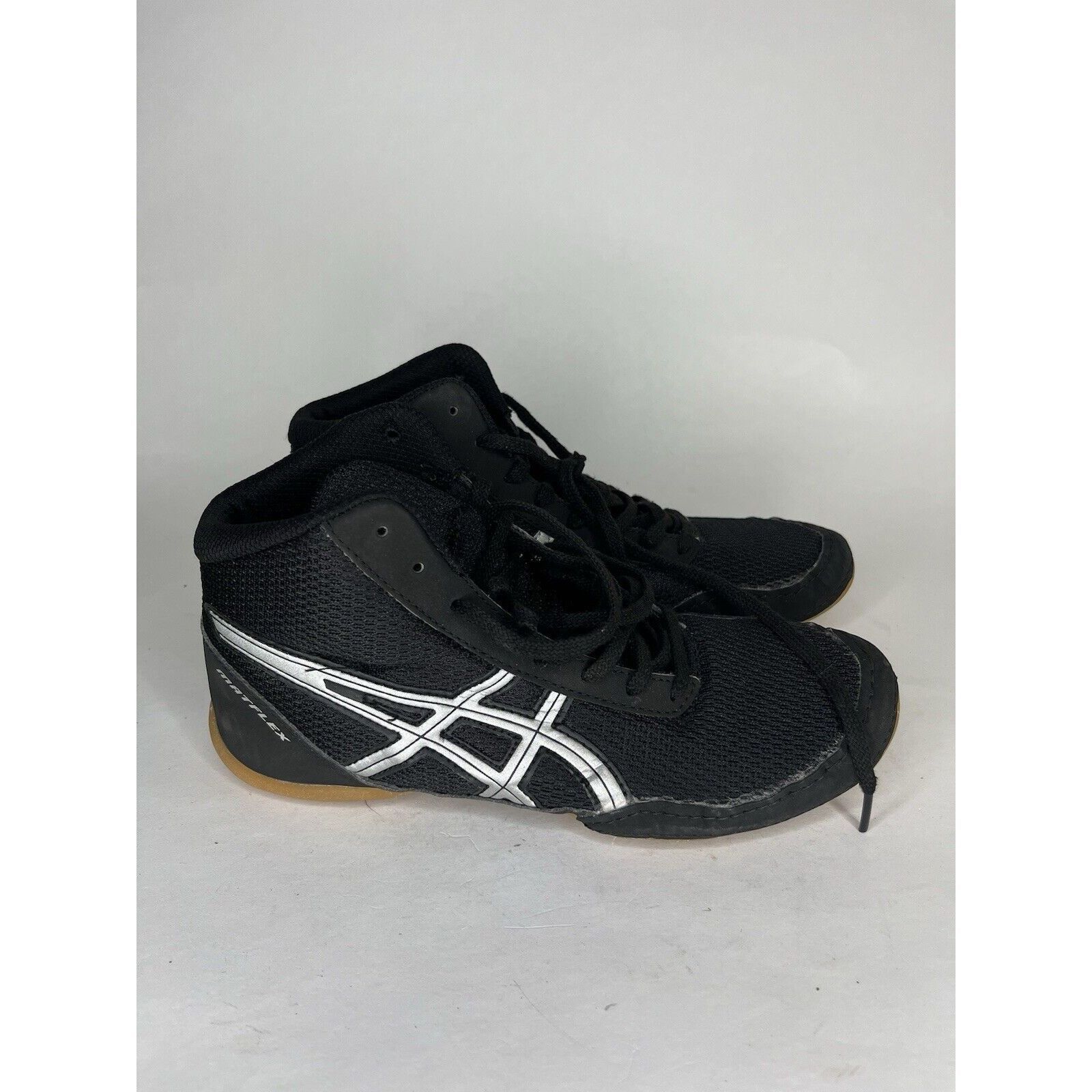 Asics Asics Black Synthetic Lace Up Athletic Wrestling Shoes Women Size US 5 / IT 35 - 3 Thumbnail