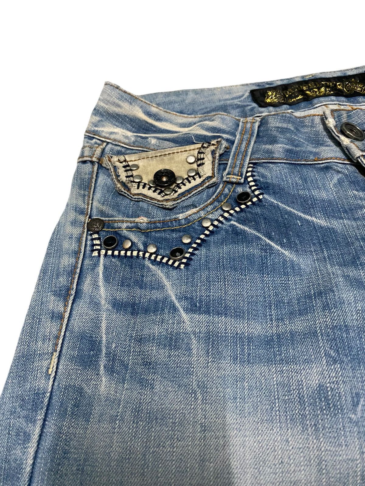 Japanese Brand Red peppers flare jeans Size US 32 / EU 48 - 7 Thumbnail