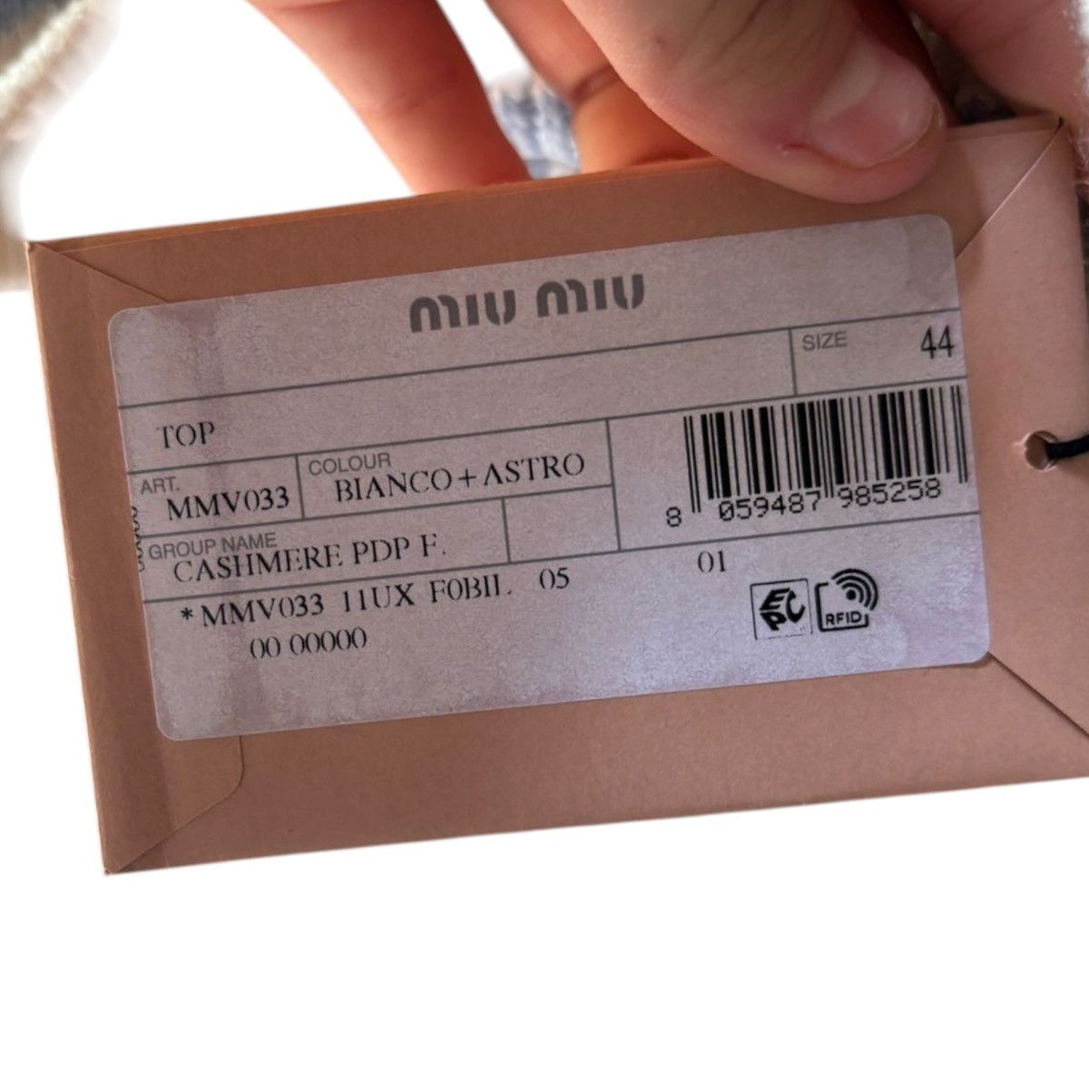 Miu Miu Crop top Miu Miu cashmere size L Size L / US 10 / IT 46 - 3 Thumbnail
