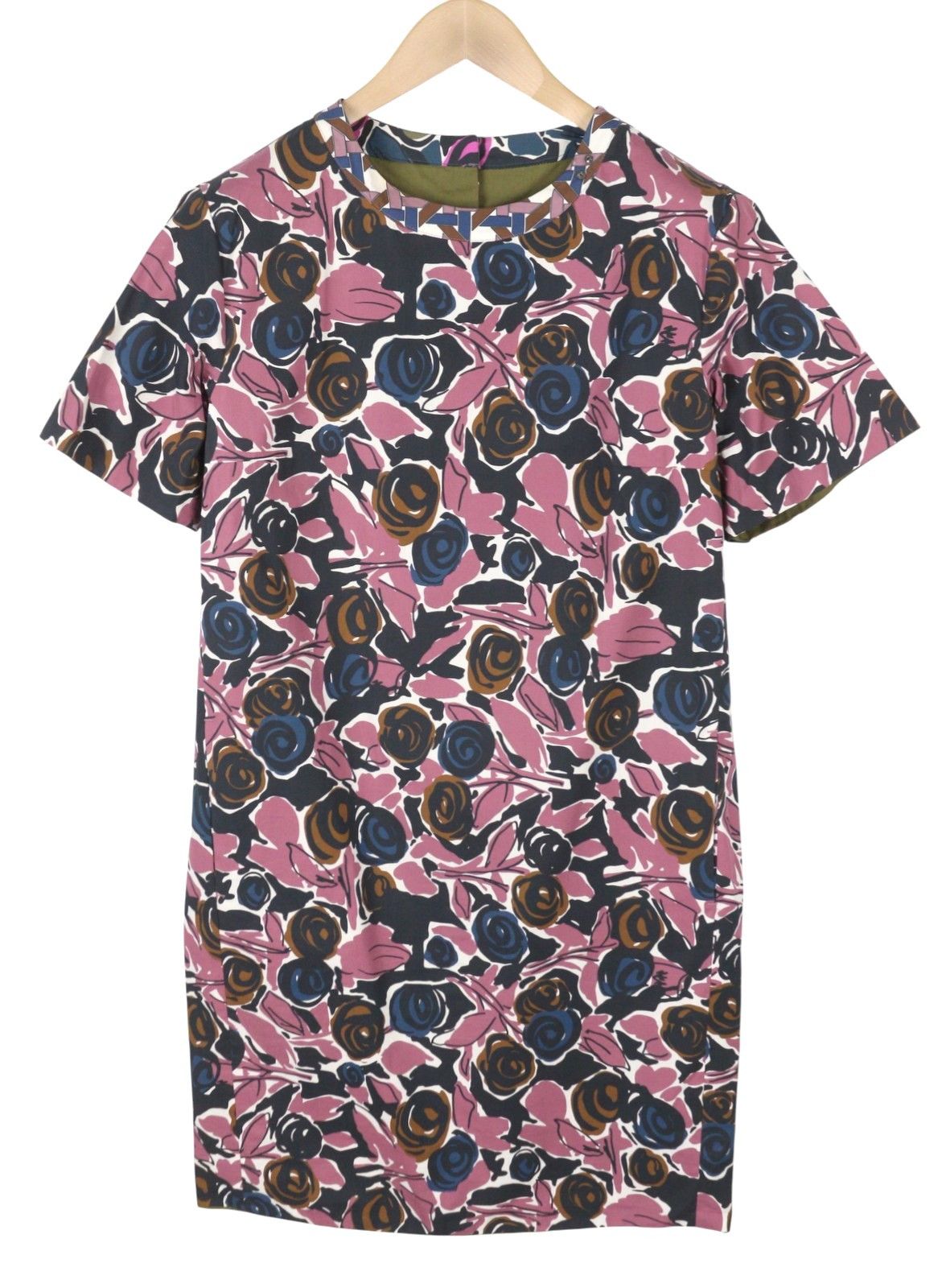 Max Mara EU34 XS Pink Floral Print Lined Dress 88792 Size XS / US 0-2 / IT 36-38 - 2 Thumbnail