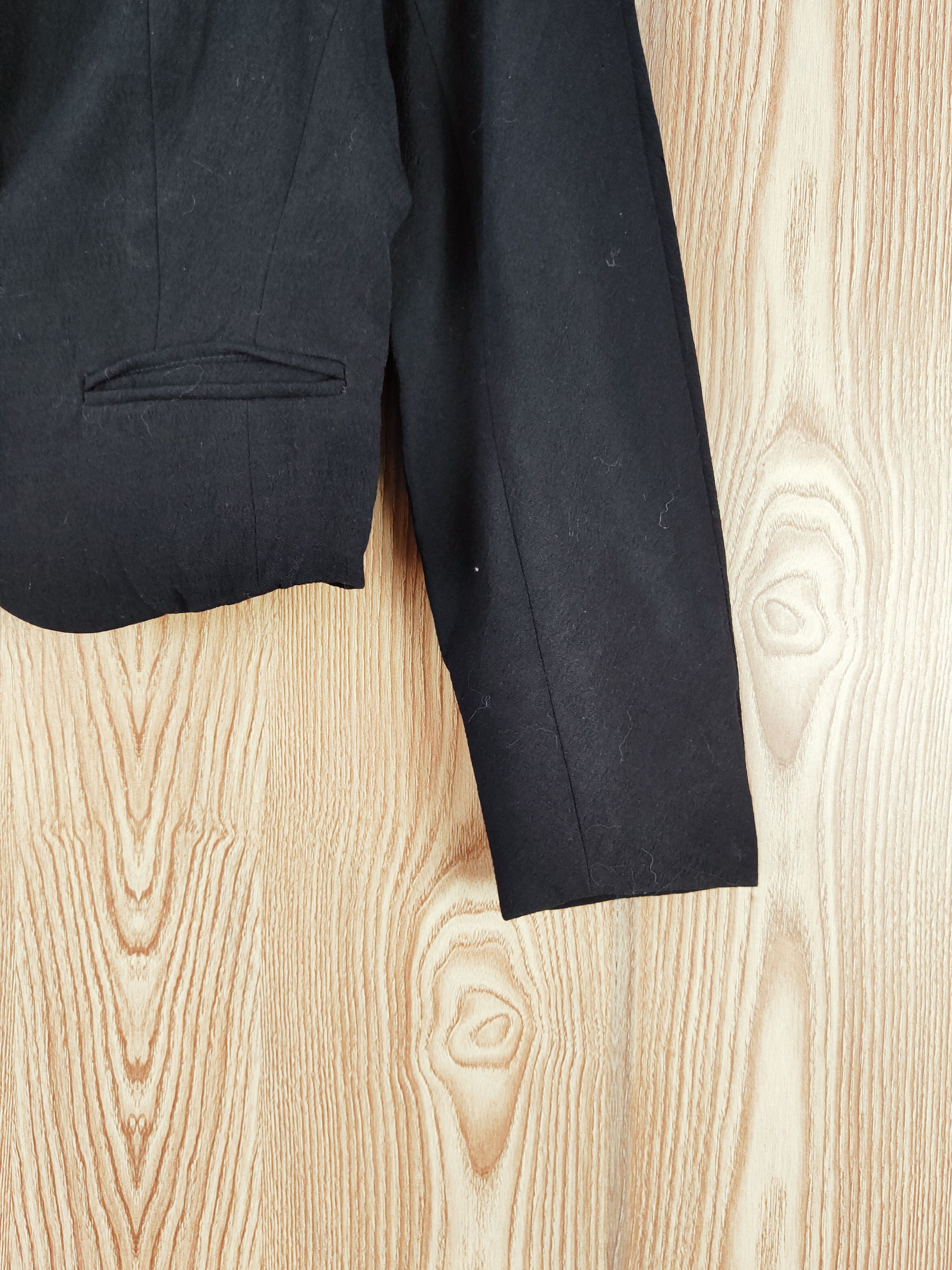 Japanese Brand × Vintage Japan ripped distressed Black Crop Top Blazers #W585 Size S / US 4 / IT 40 - 8 Thumbnail