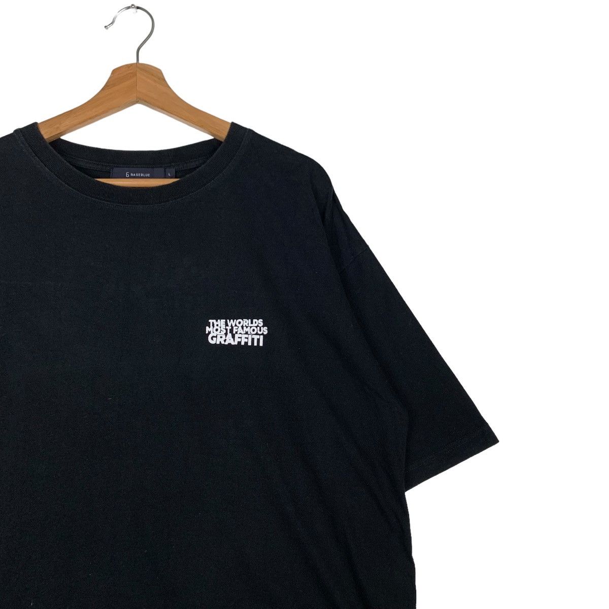 Japanese Brand RAGEBLUE Brandalised World Famous Grafitti Tees #0229-C11 Size US L / EU 52-54 / 3 - 8 Thumbnail